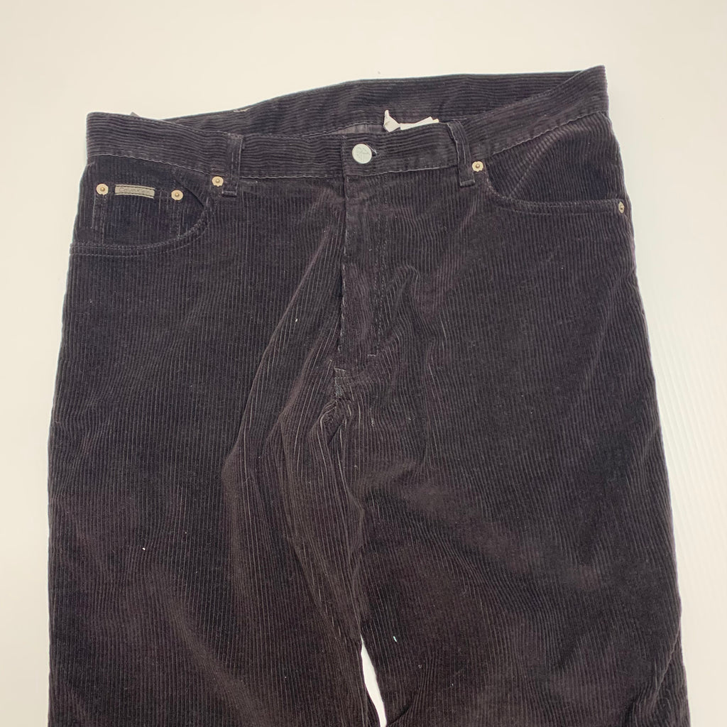 Calvin Klein Dark Brown Cord Pants 36