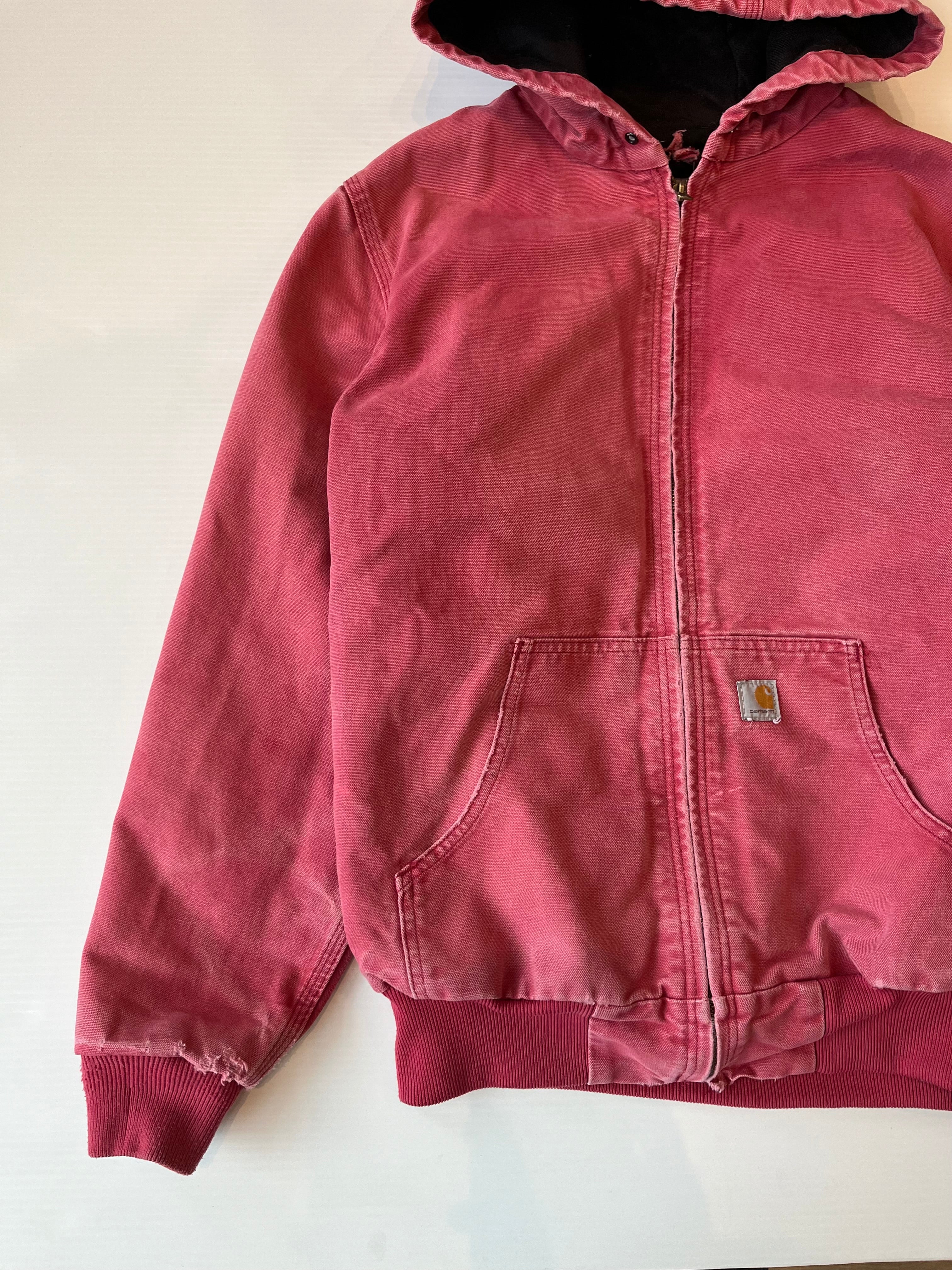 Vintage Carhartt Faded Hooded Zip Jacket Women's M