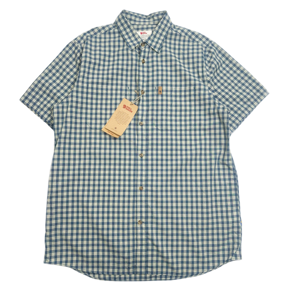 Fjall Raven Plaid Short Sleeve Button Up Shirt L