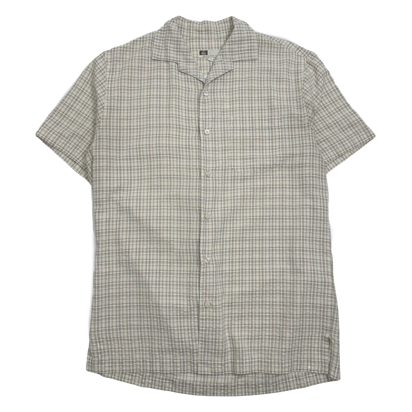 Tilley Plaid Short Sleeve Button Up Shirt M