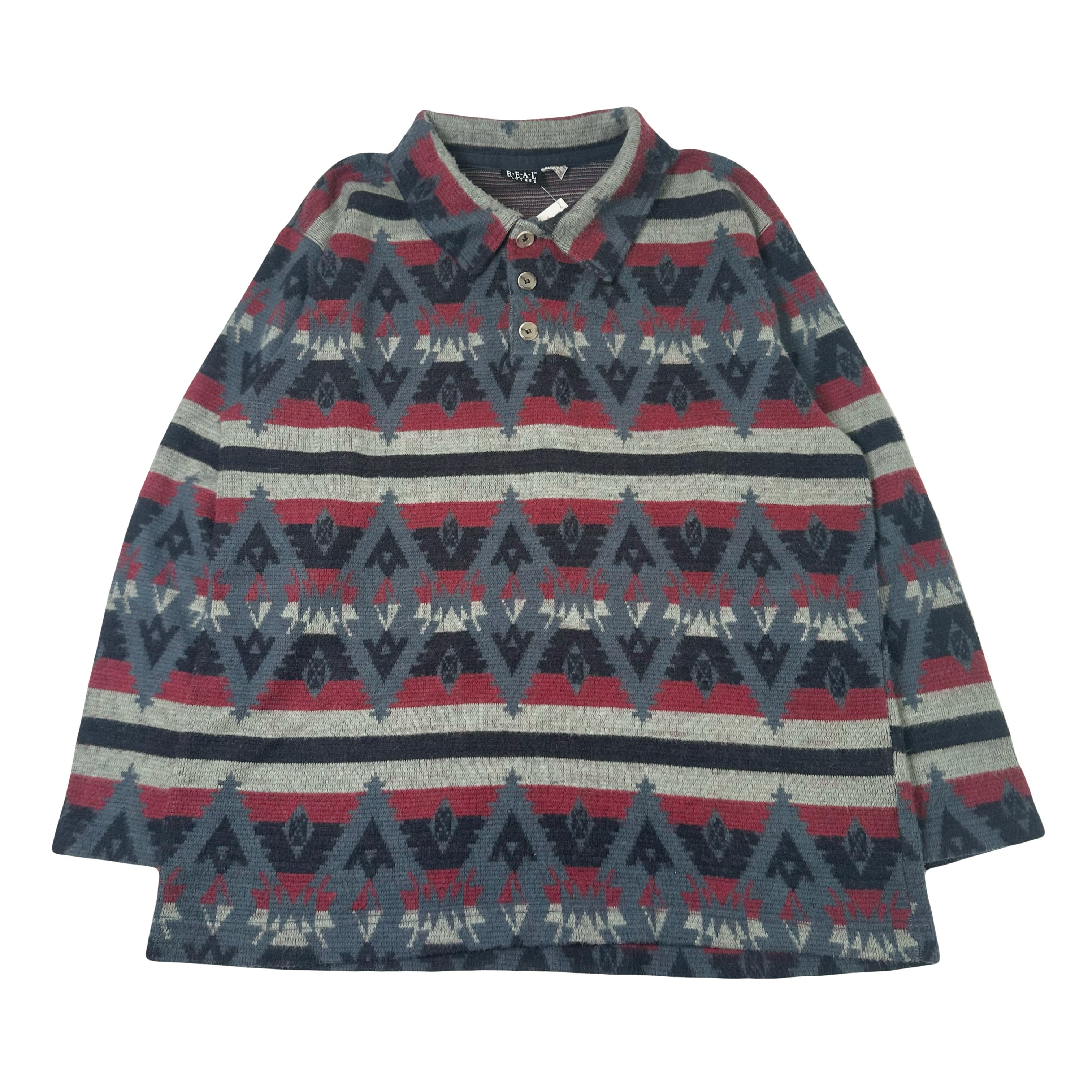 Vintage Real Clothes Pattern Henley M