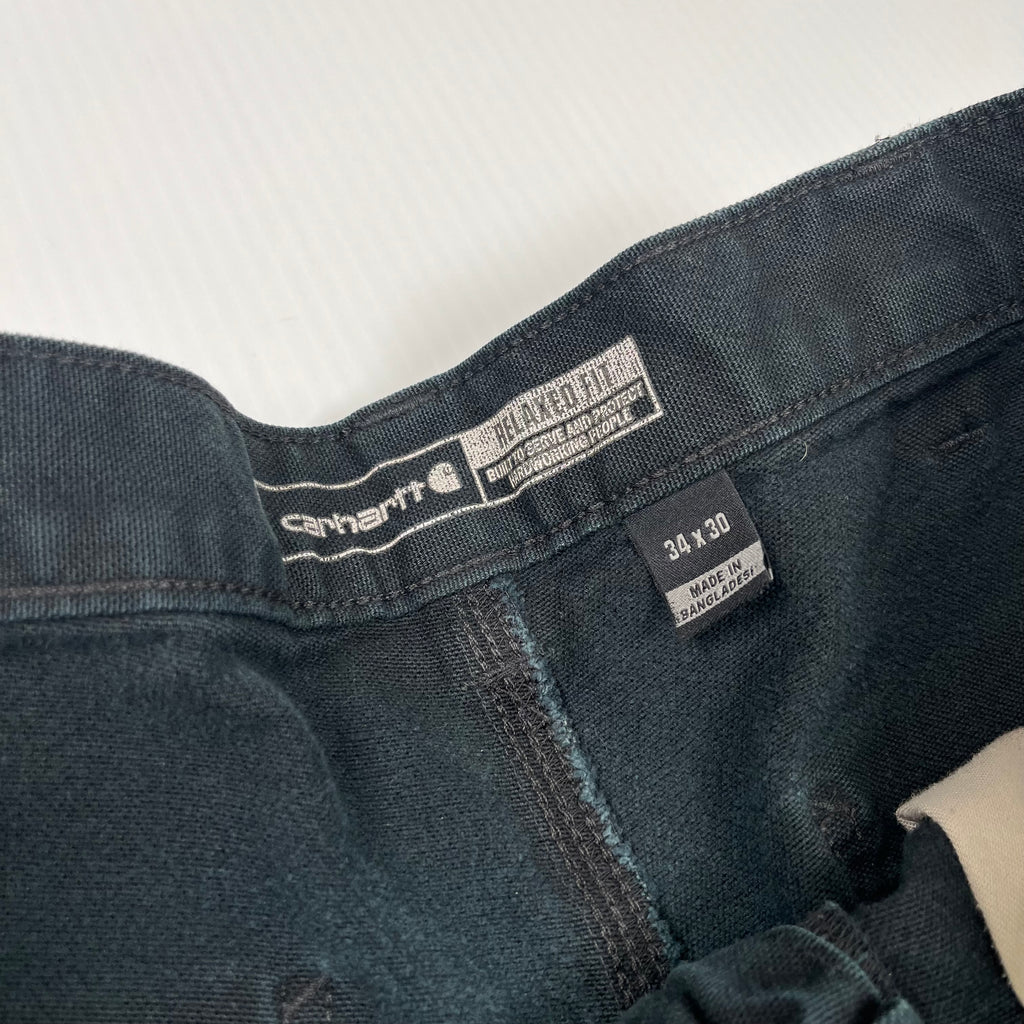 Rework Vintage Carhartt x Canada Soccer Baggy Denim Shorts 34
