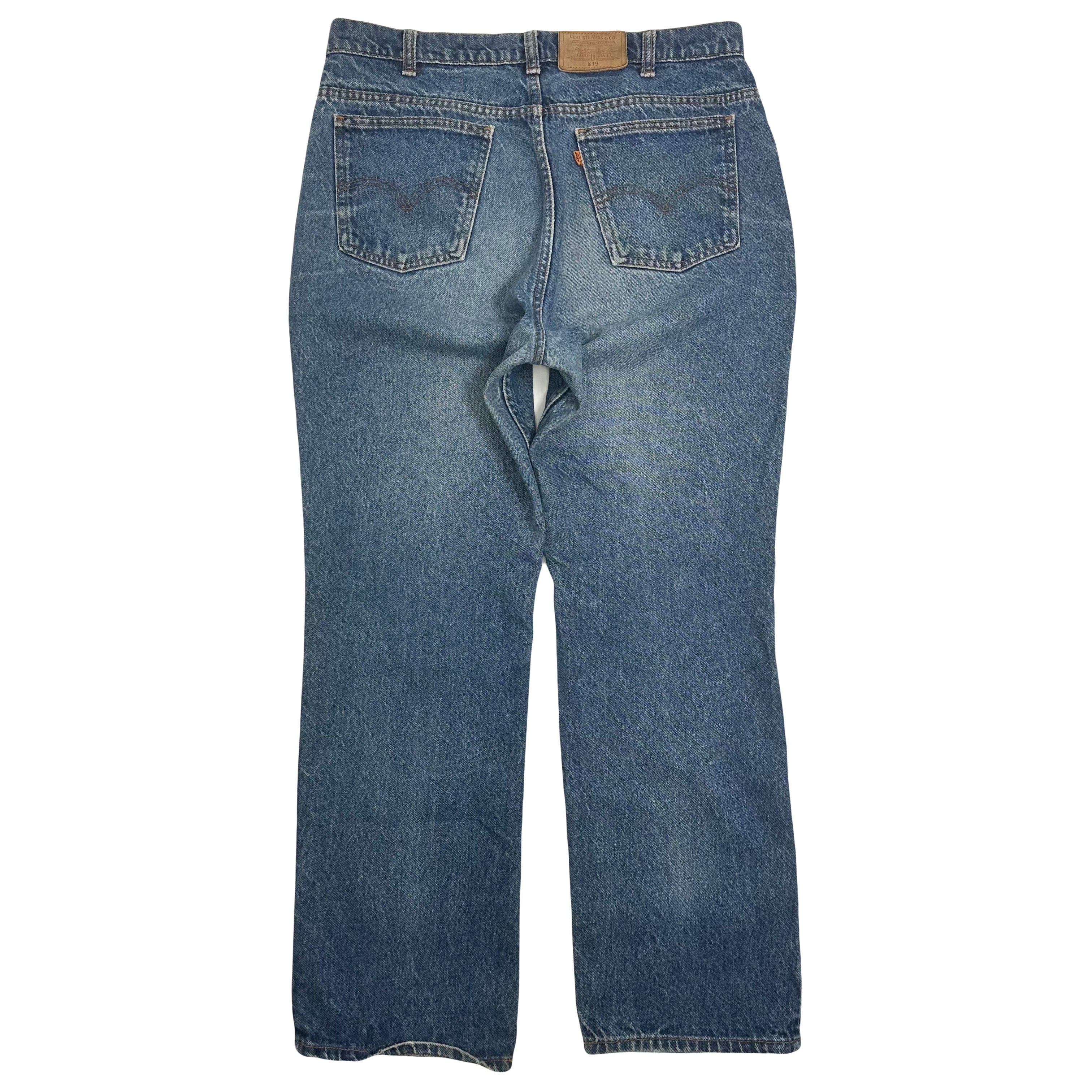 Vintage Levi's 619 Orange Tab Medium Wash Denim 36