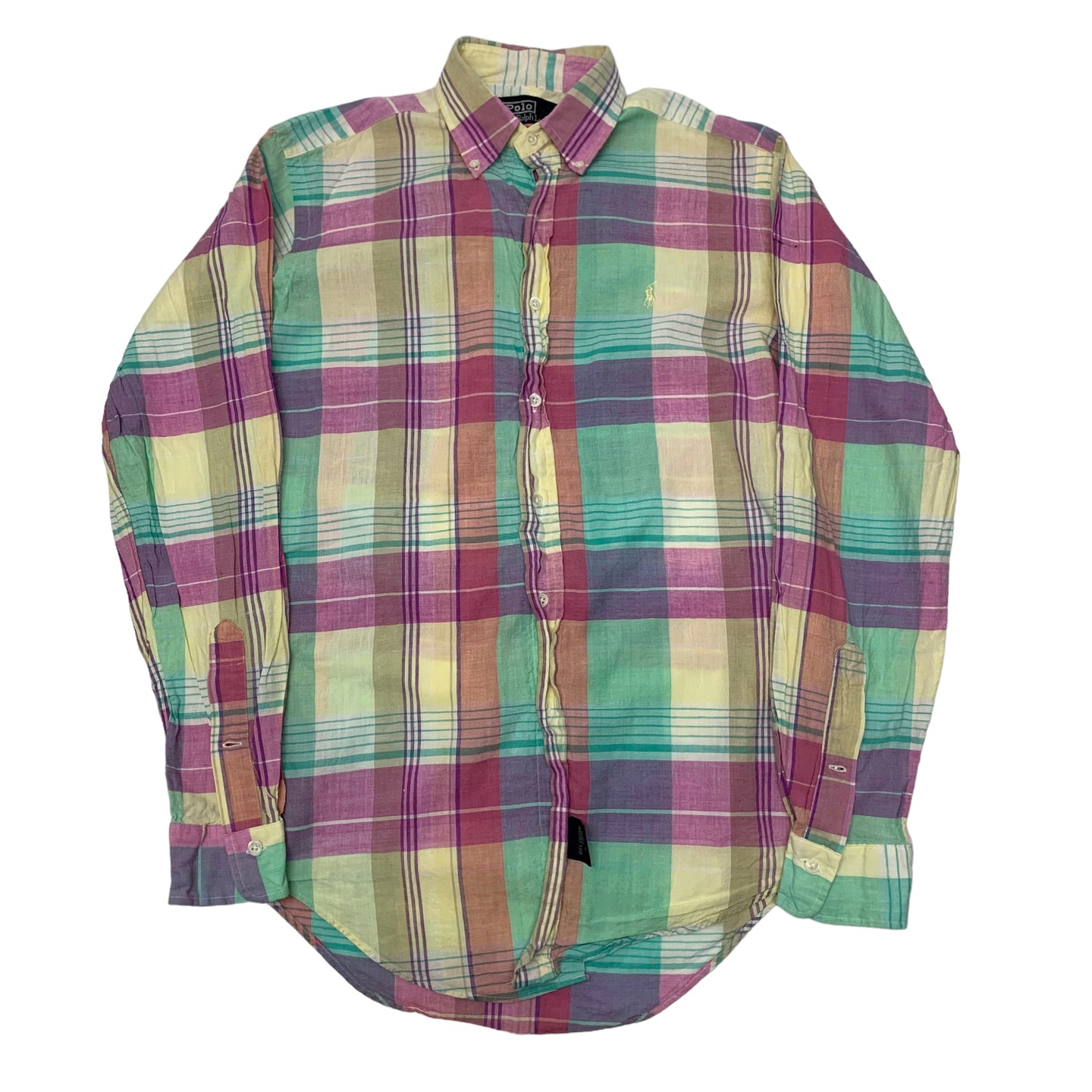 Polo RL Plaid Pastel Button Down M