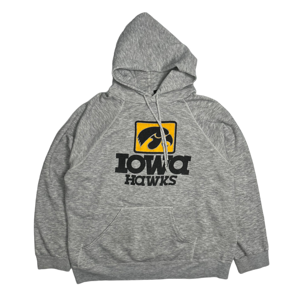 80s Iowa Hawks Hoodie L