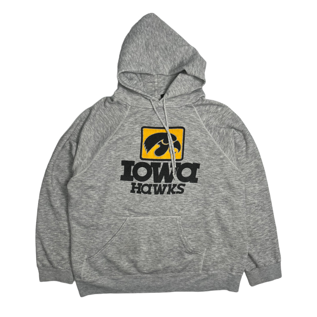 80s Iowa Hawks Hoodie L