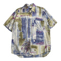 Vintage Di Bazzato Abstract Pattern Short Sleeve Button Up M