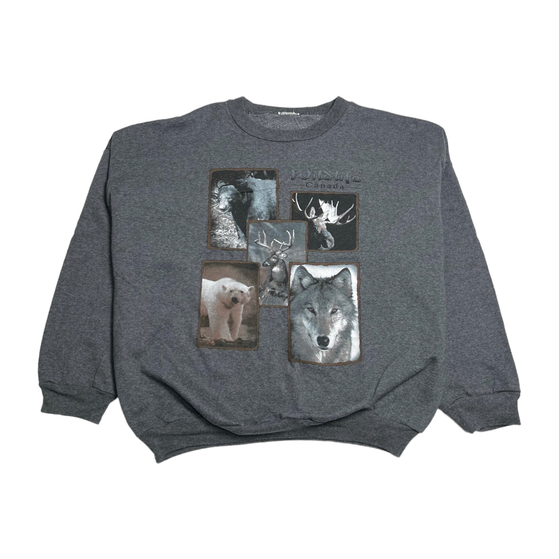 Vintage Wildlife Canada Animals Crewneck M