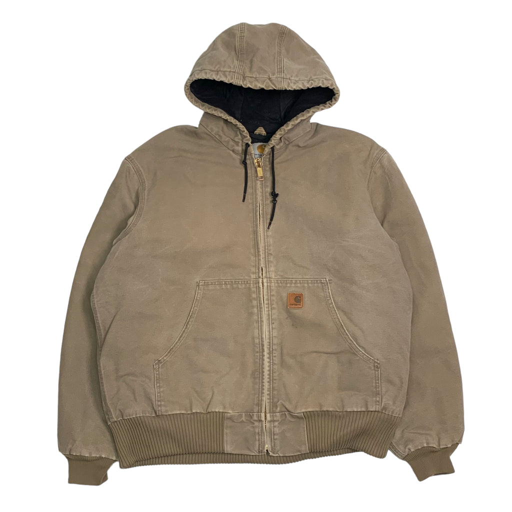 Carhartt Beige Hooded Jacket L