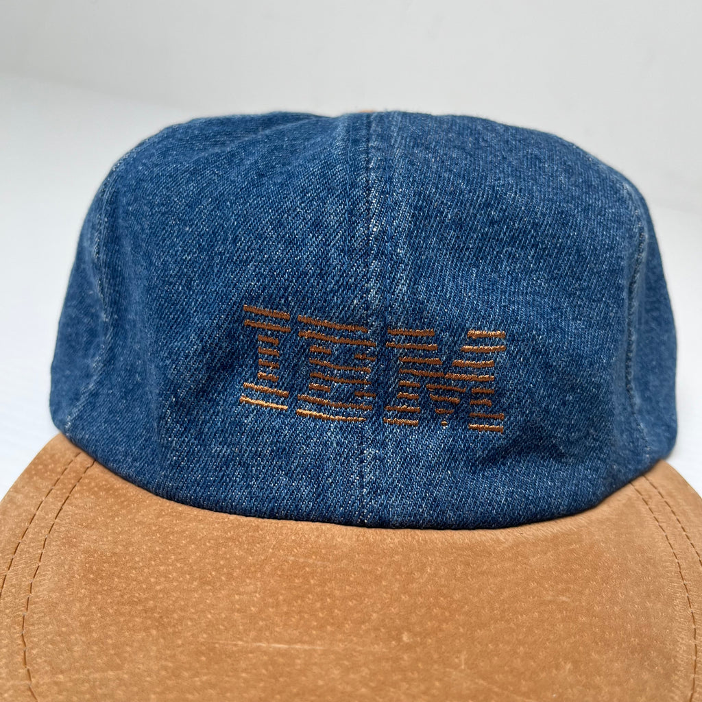 Vintage IBM Technology Denim Strapback Hat
