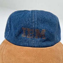 Load image into Gallery viewer, Vintage IBM Technology Denim Strapback Hat
