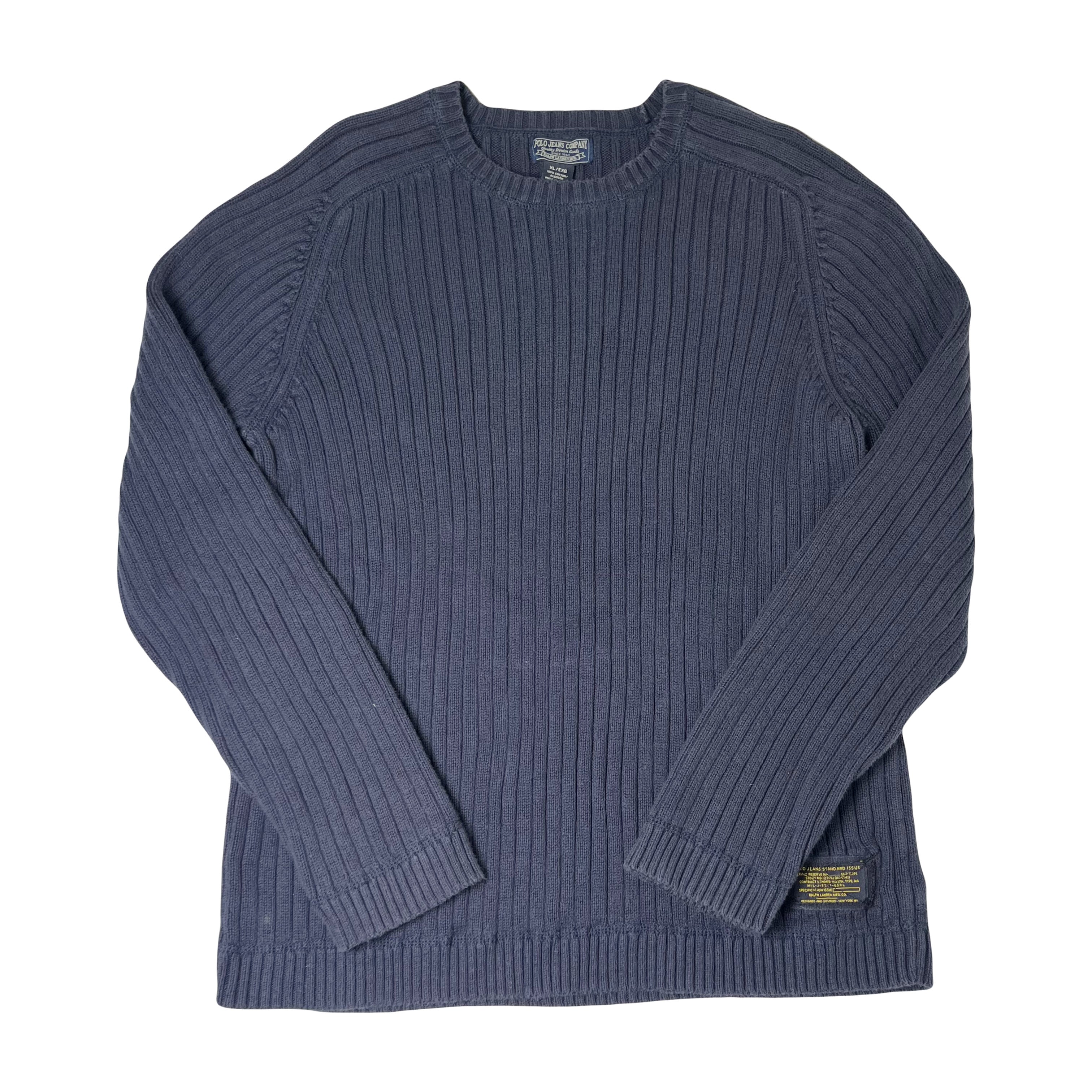Vintage Polo Jeans Co. Ribbed Sweater XL