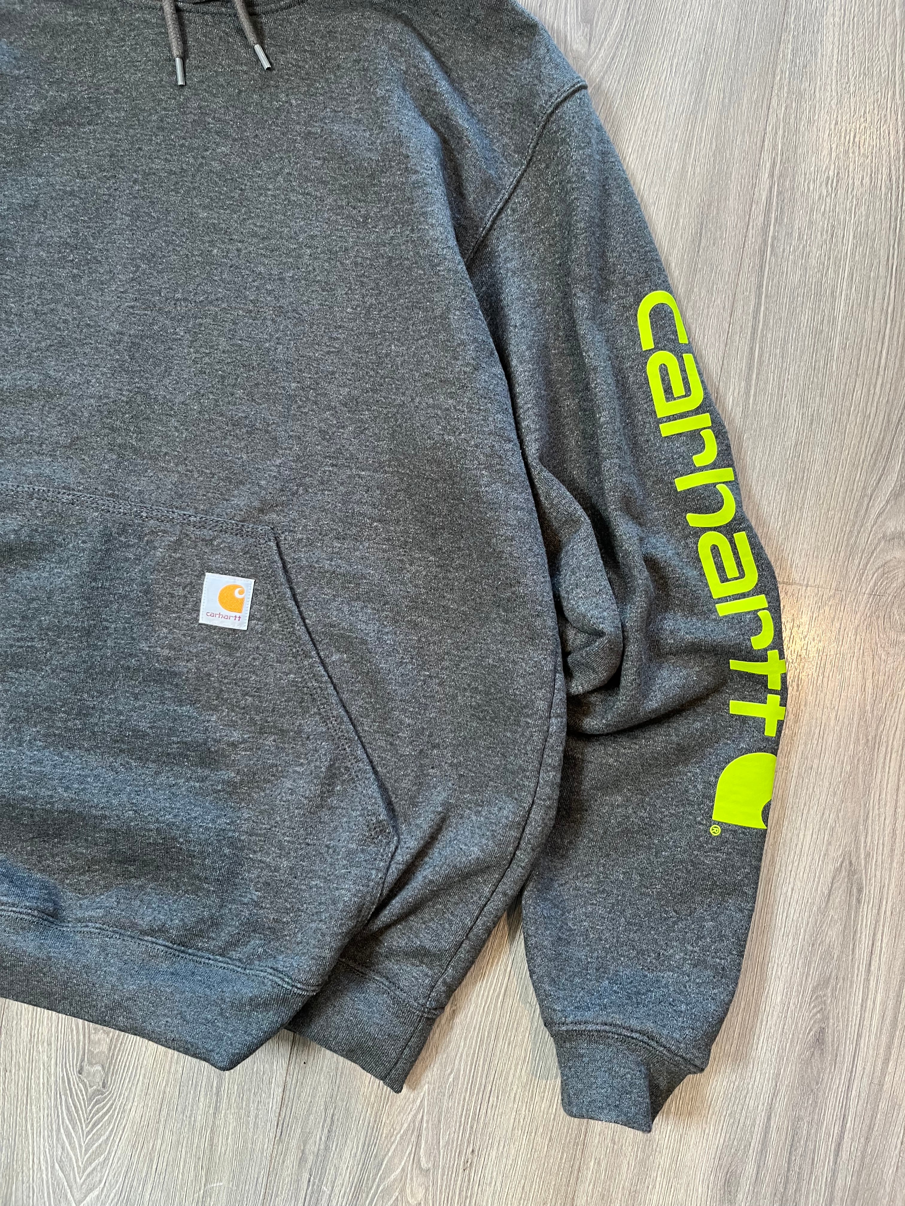 Carhartt Arm Spellout Pullover Hoodie L