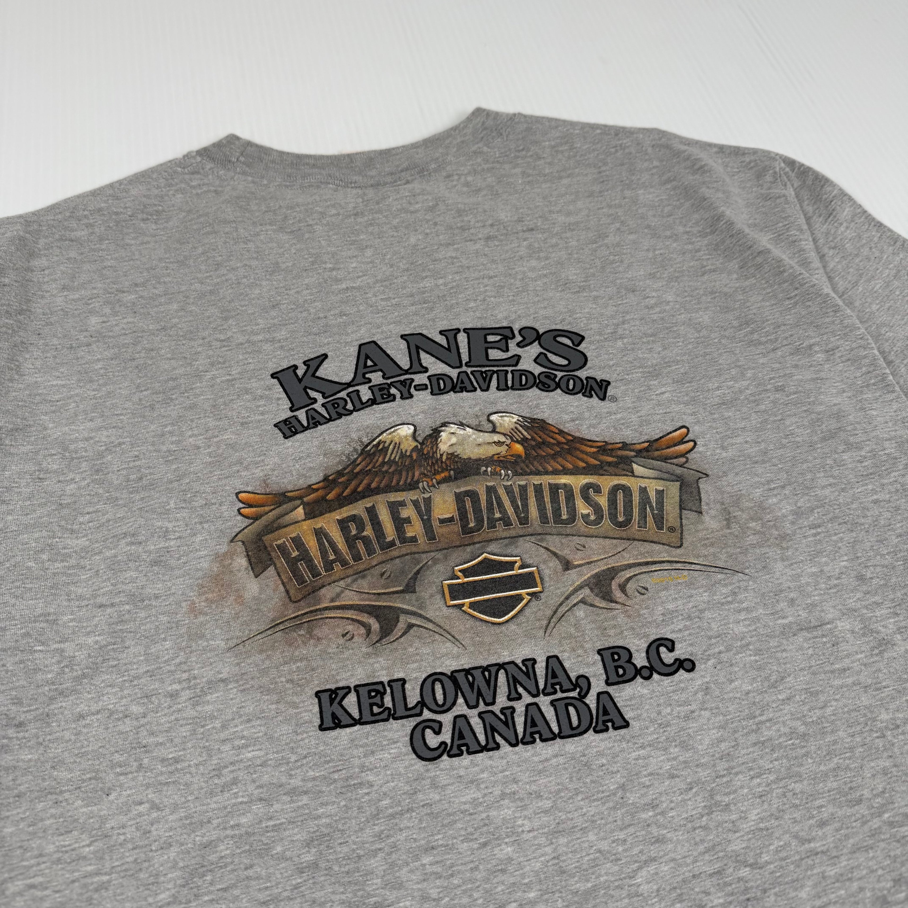 Vintage Harley Davidson Kelowna Graphic Tee L