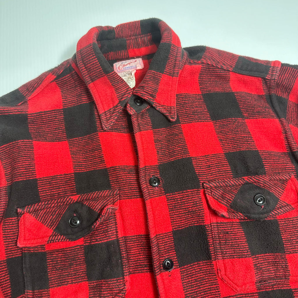 Vintage Champion Heavy Plaid Flannel L