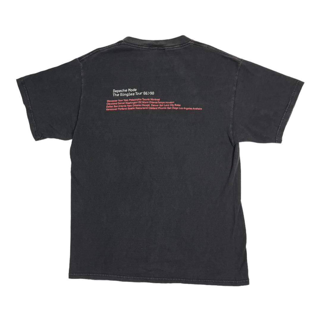 1998 Depeche Mode Singles Tour Tee L