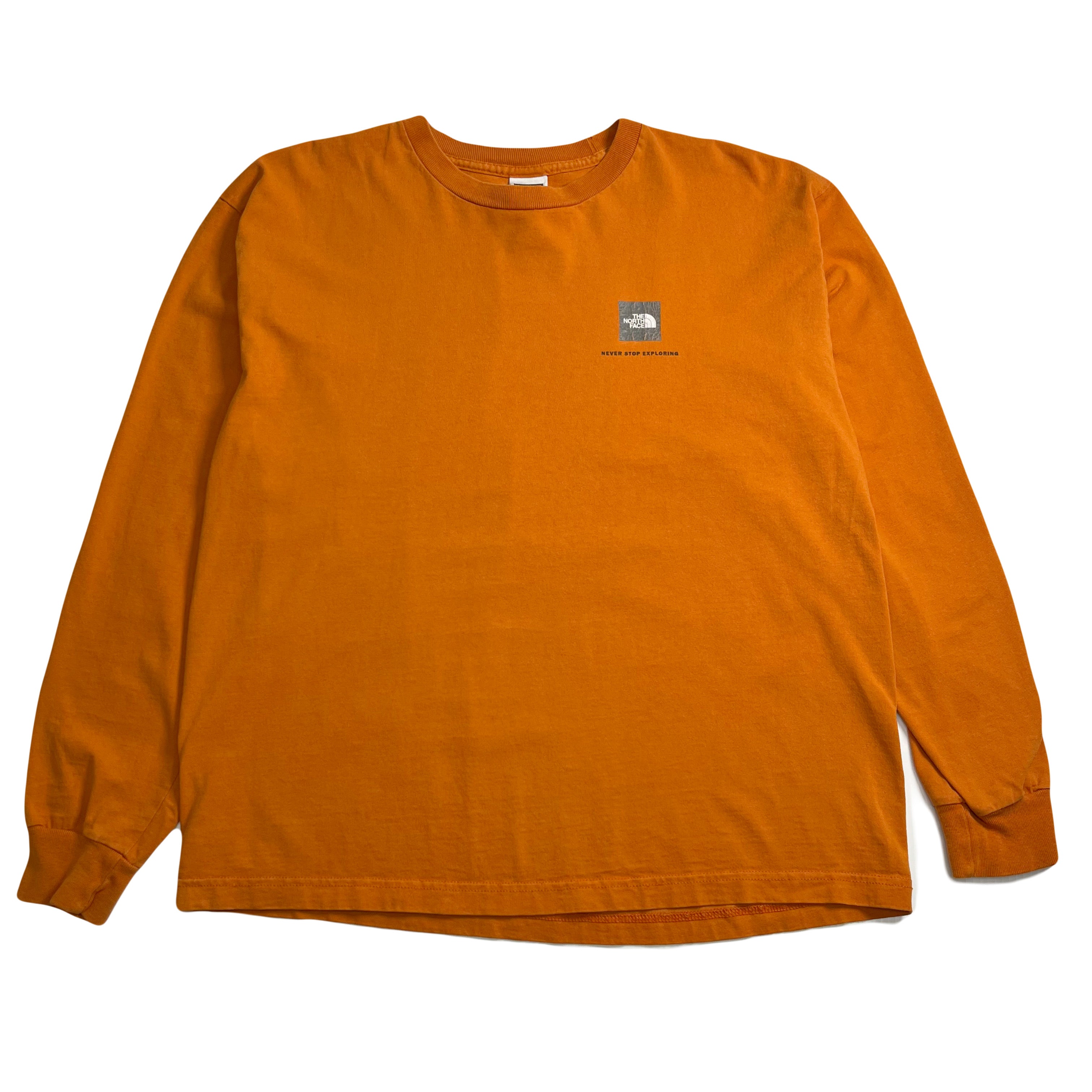 Vintage The North Face Never Stop Exploring Graphic Longsleeve L