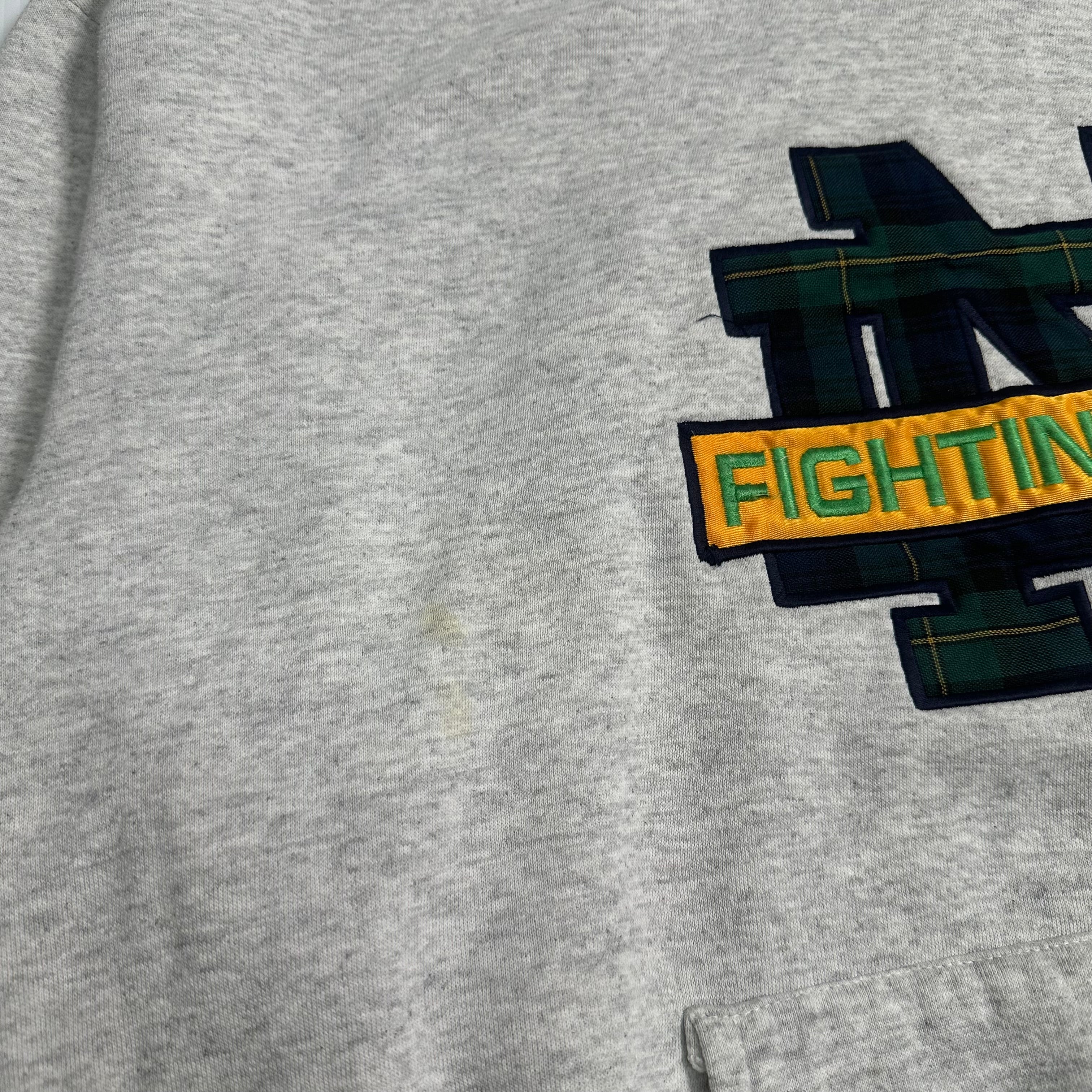 Vintage Nutmeg Notre Dame Fighting Irish Hoodie XL