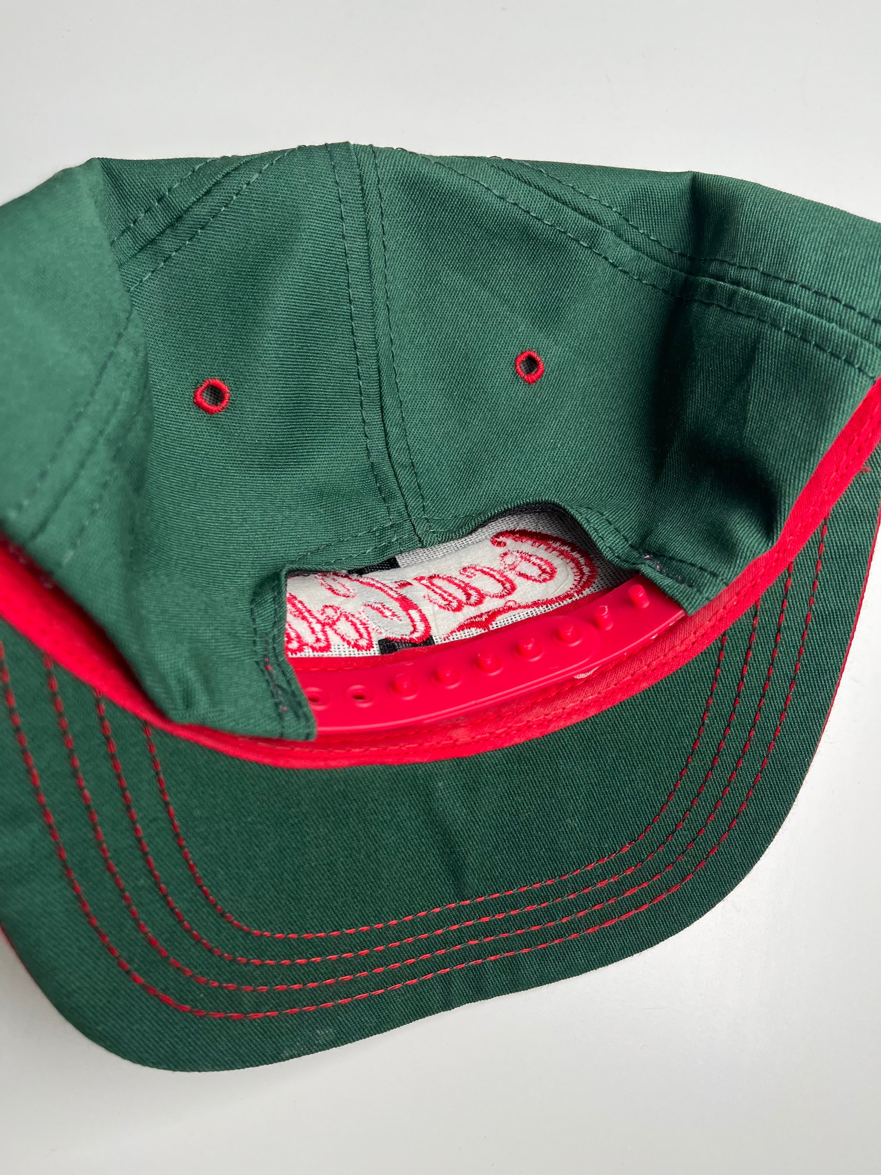 Vintage Coca-Cola Script Logo Snapback Hat