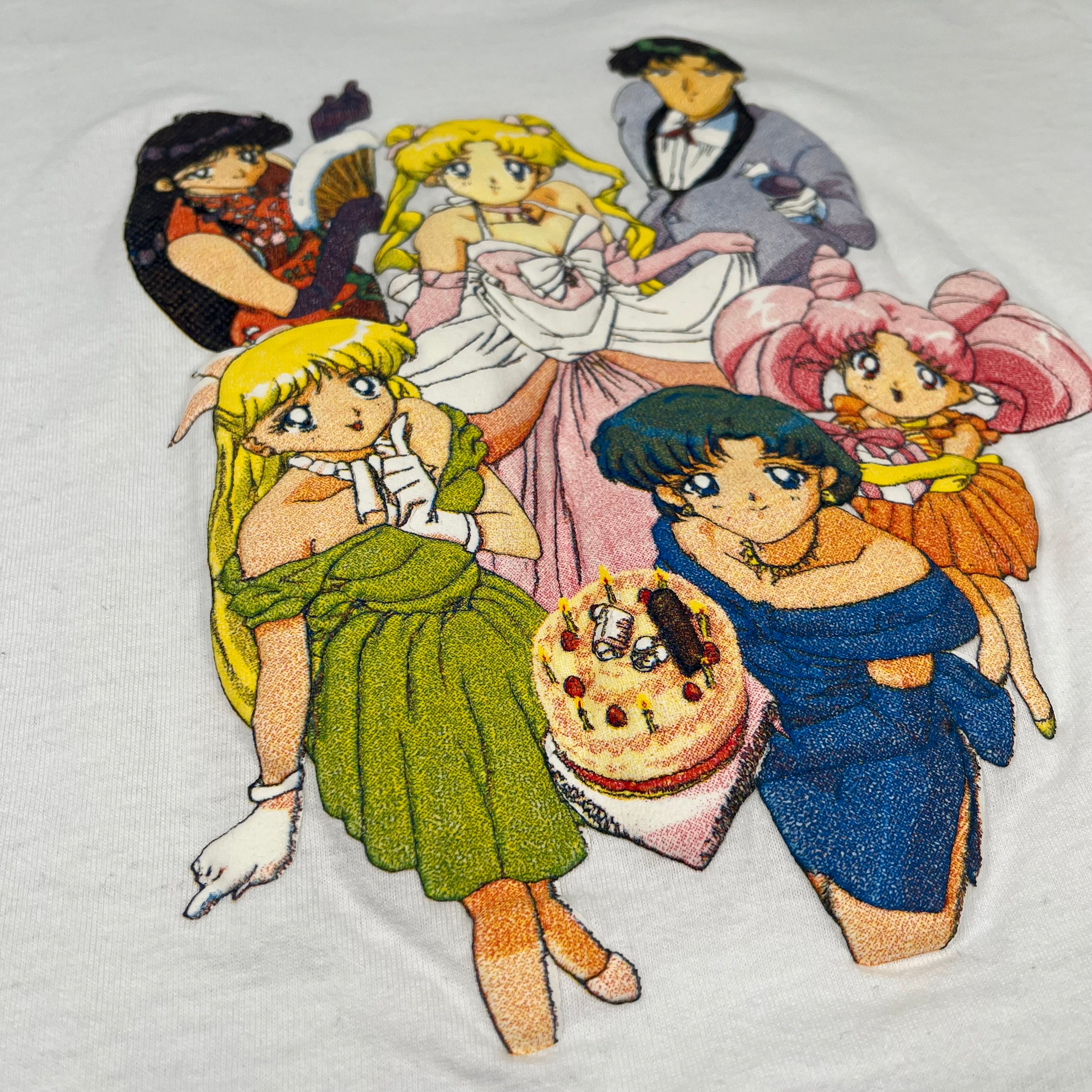 Vintage Sailor Moon Puff Print Tee S