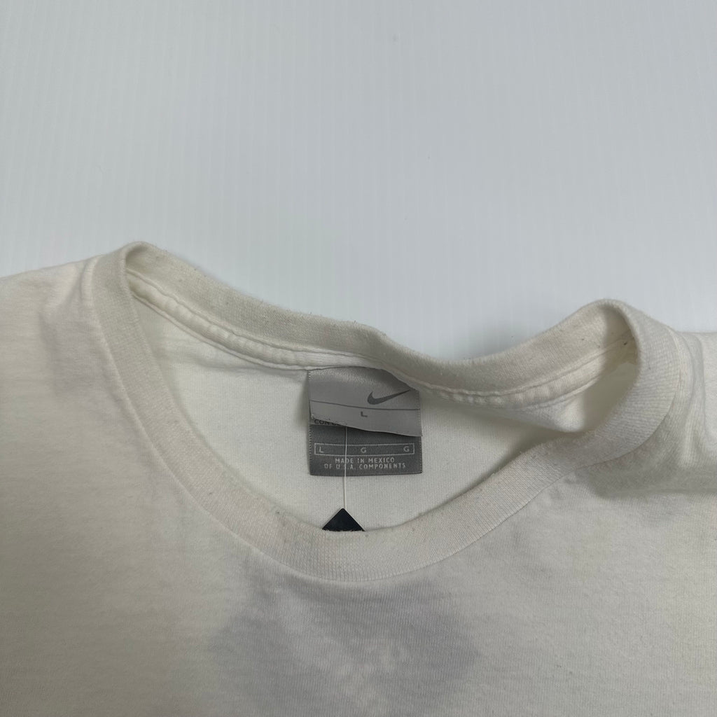 Y2K Nike Swoosh Pixel Graphic Tee L