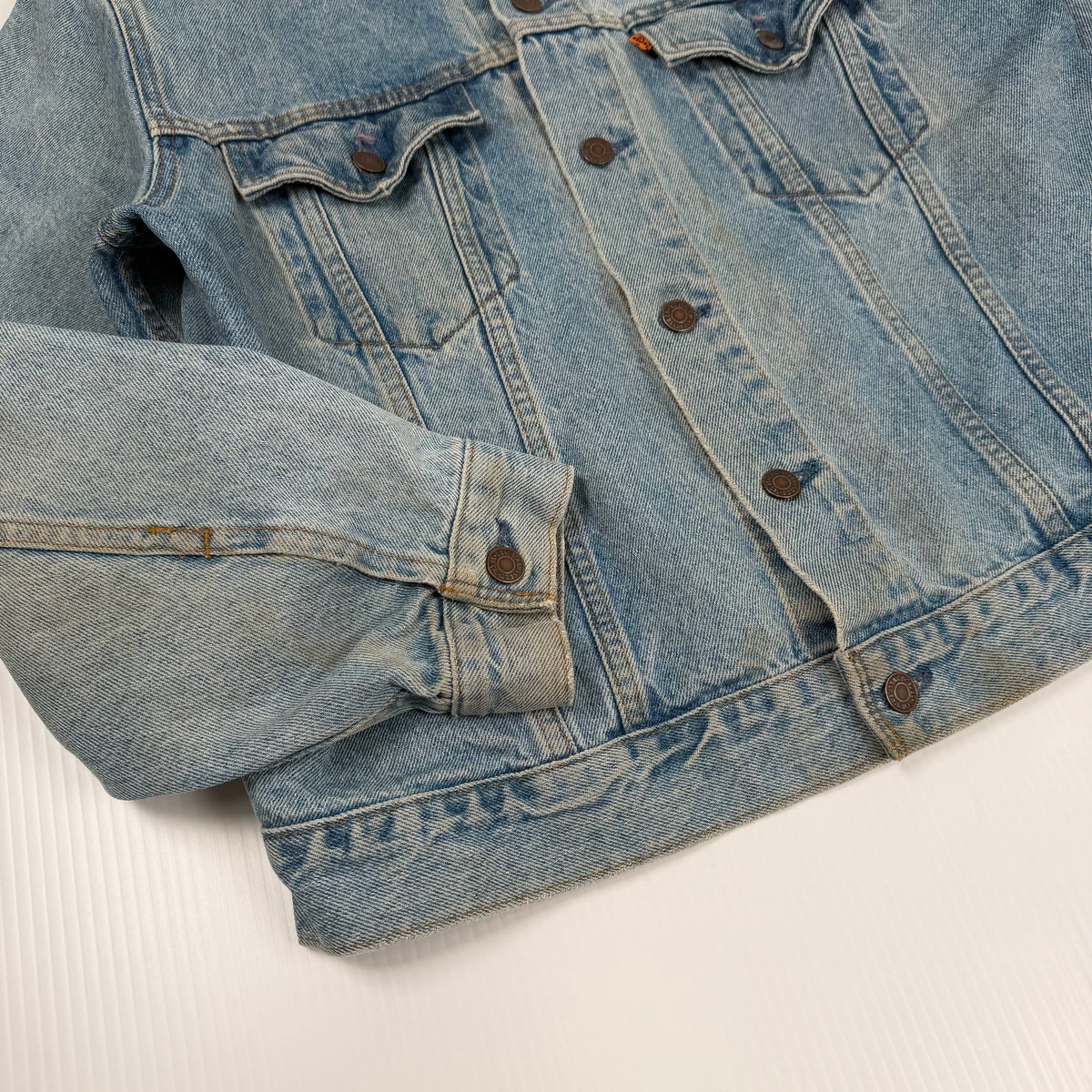 Vintage Levi's Medium Wash Orange Tab Denim Jacket