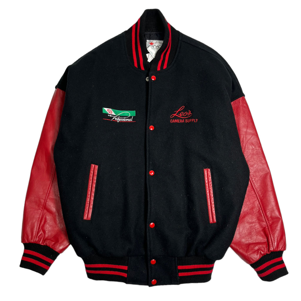 Vintage Leo's Camera Varsity Jacket XXL