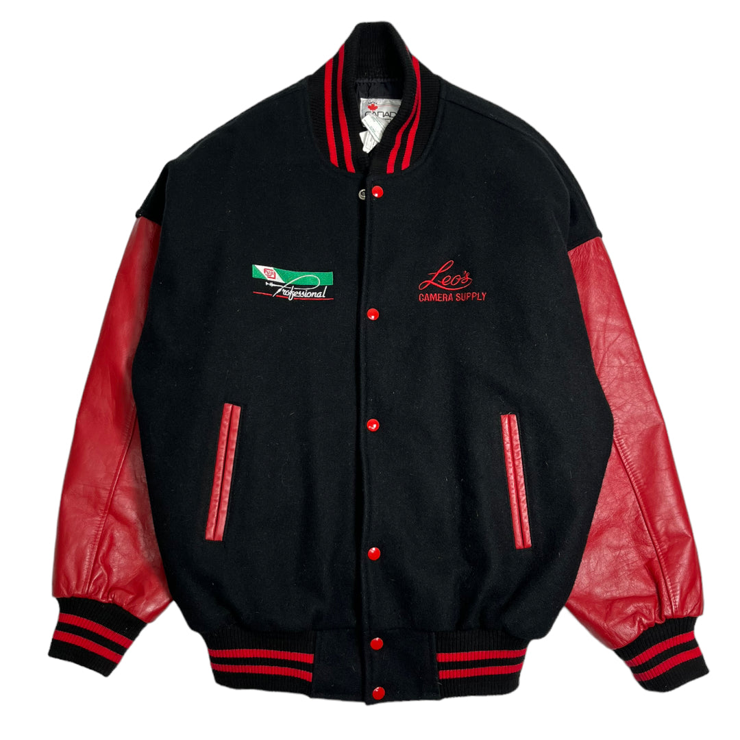 Vintage Leo's Camera Varsity Jacket XXL
