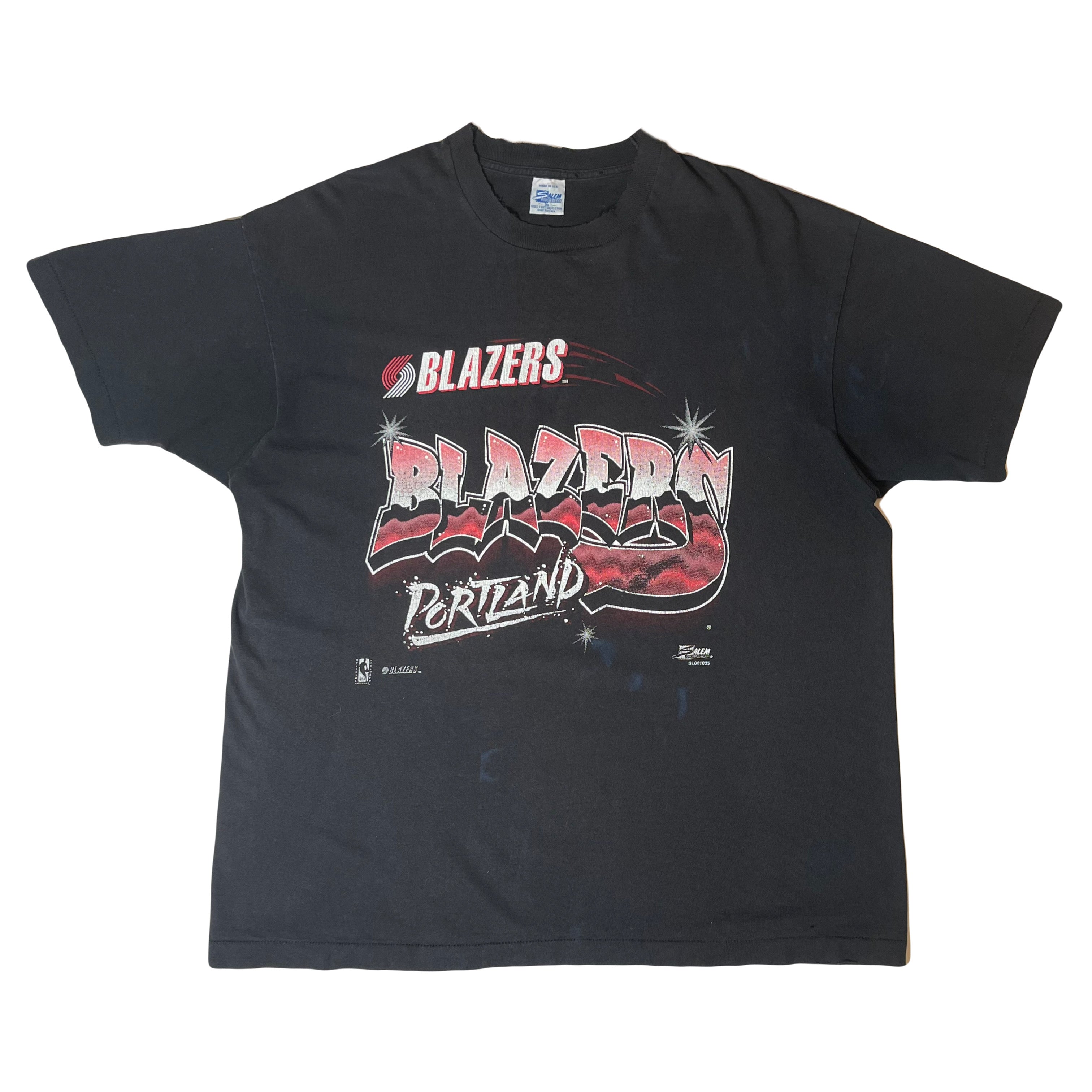 90s Salem Sportswear Portland Blazers Graffiti Tee XL