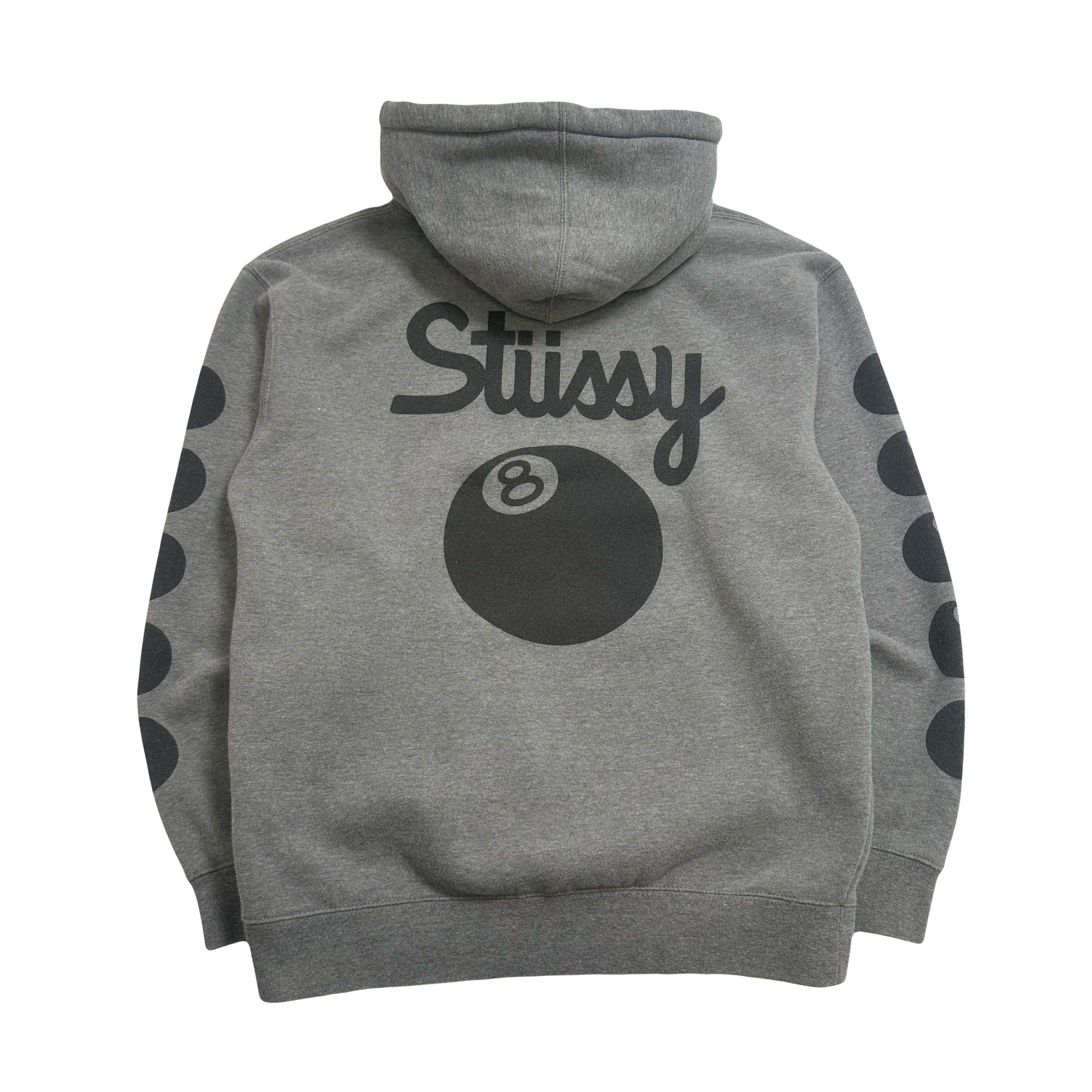 Stussy 8 Ball Logos Hoodie M