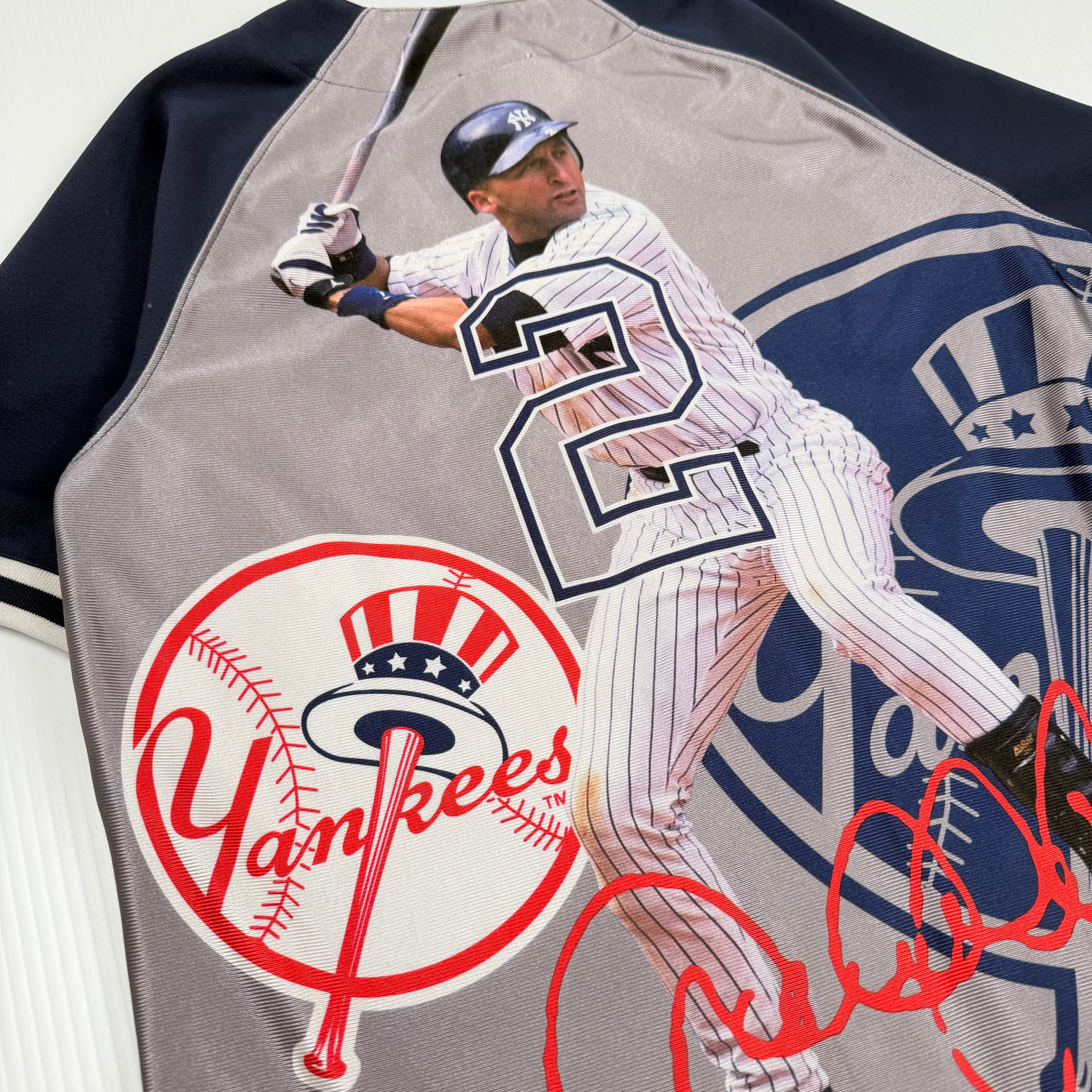 Vintage Majestic New York Yankees Derek Jeter Jersey Youth L