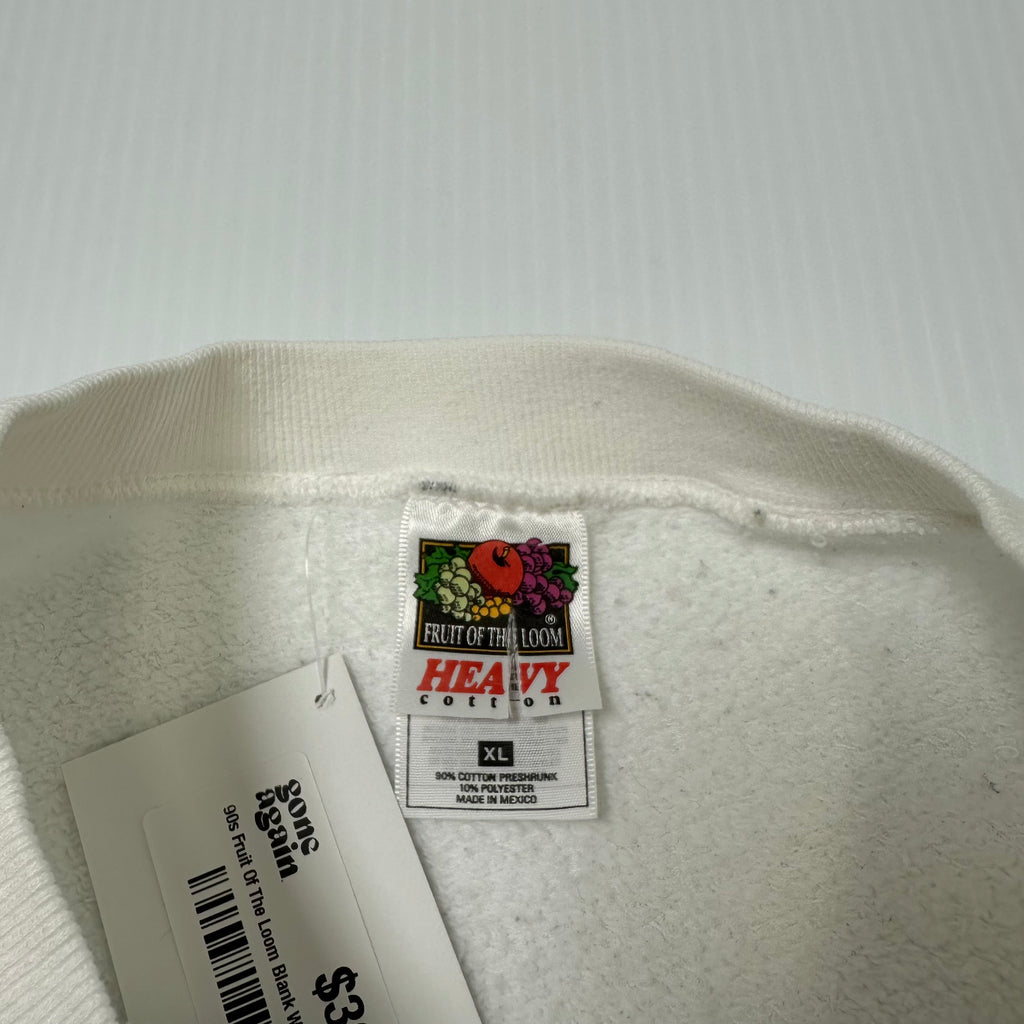 Vintage Fruit Of The Loom Blank Crewneck XL