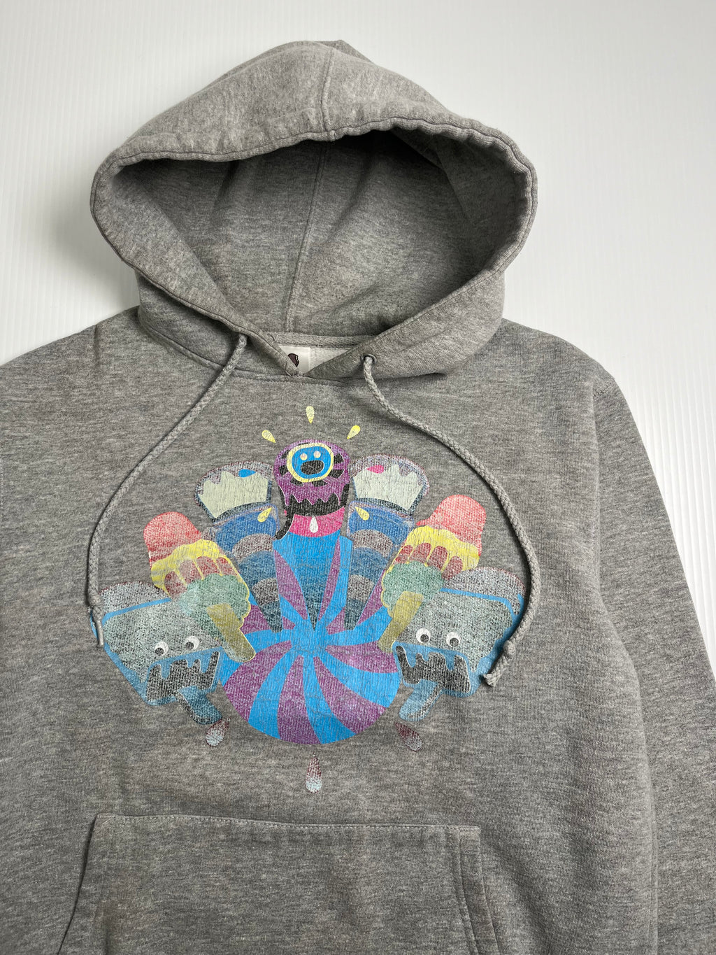 Y2K Ice Cream Characters Graphic Hoodie S