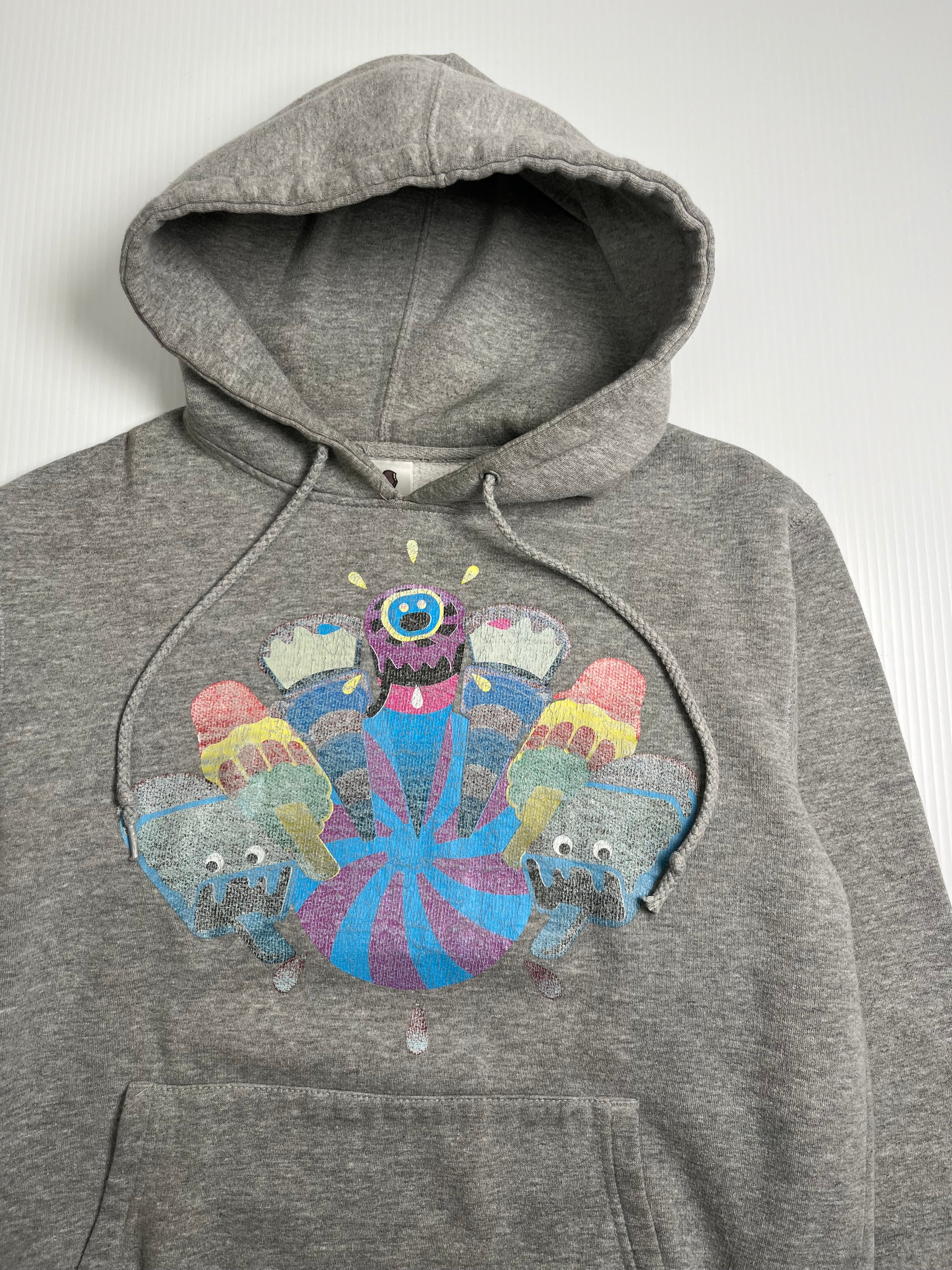 Y2K Ice Cream Characters Graphic Hoodie S