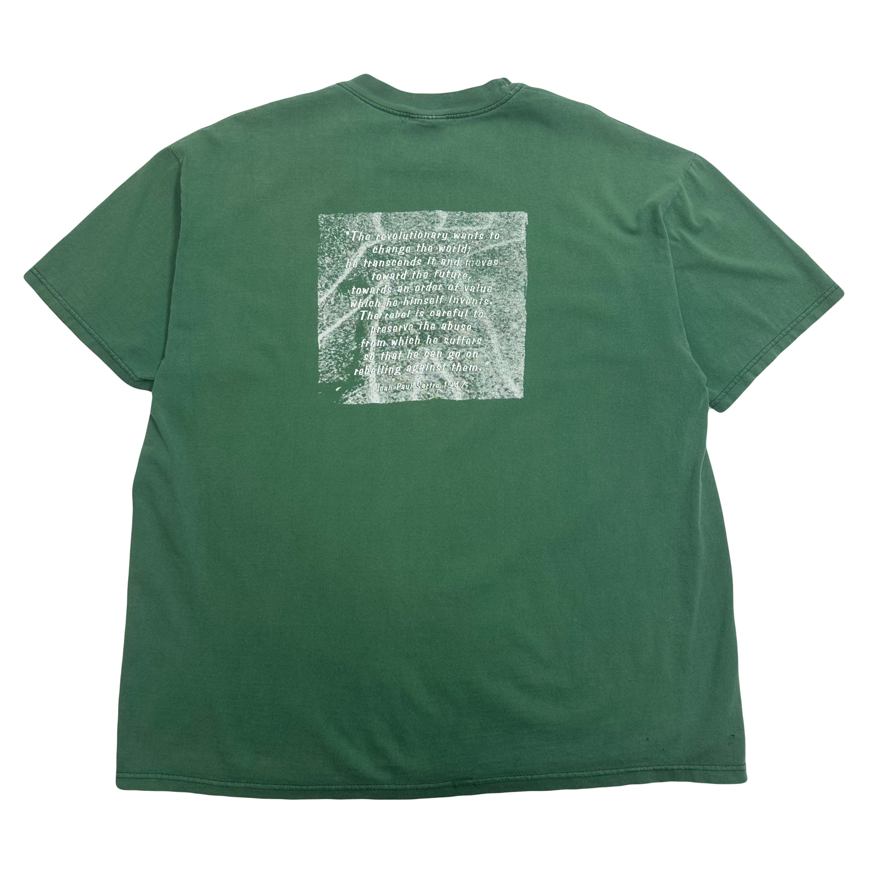 Vintage Four Letter Word Jean Paul Sartre Graphic Tee XL