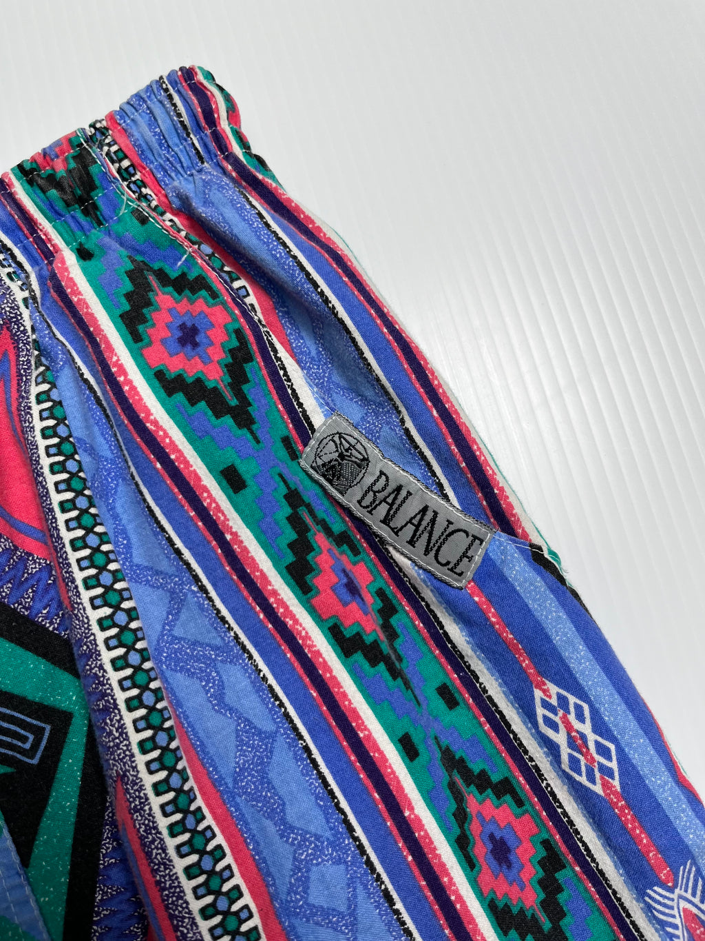 Vintage Patterned Light Pants XXS