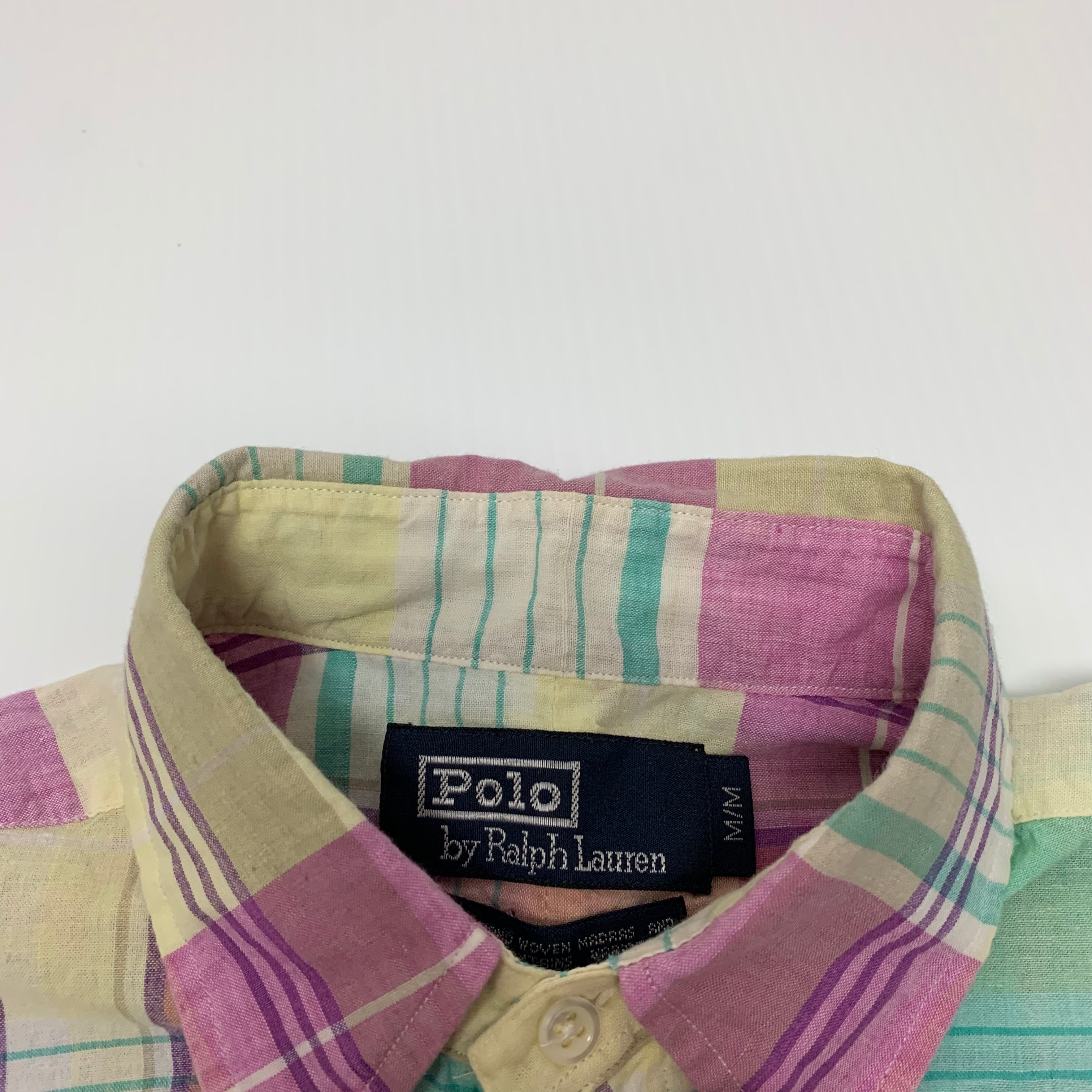 Polo RL Plaid Pastel Button Down M