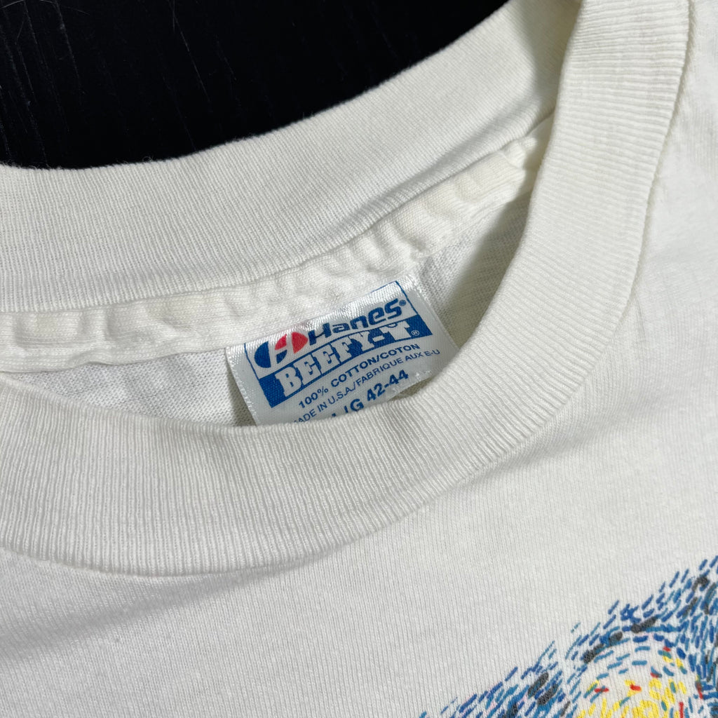90s Vincent Van Gogh Starry Night Tee L