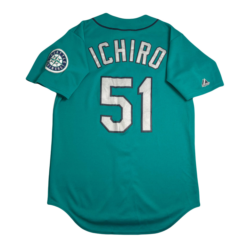 Vintage Majestic Seattle Mariners Ichiro Baseball Jersey S
