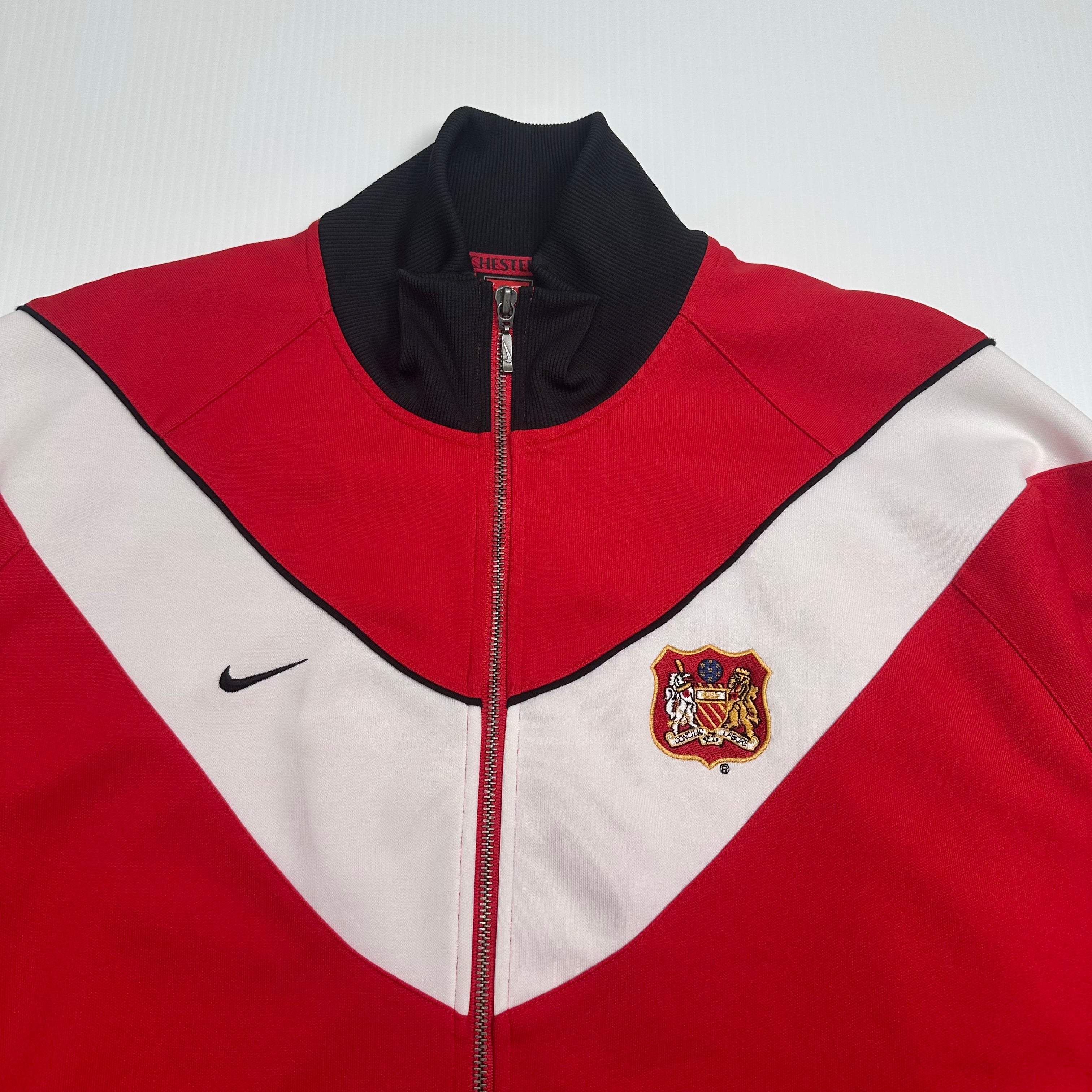 2000s Nike Manchester United Crest Logo Zip Track Jacket XL