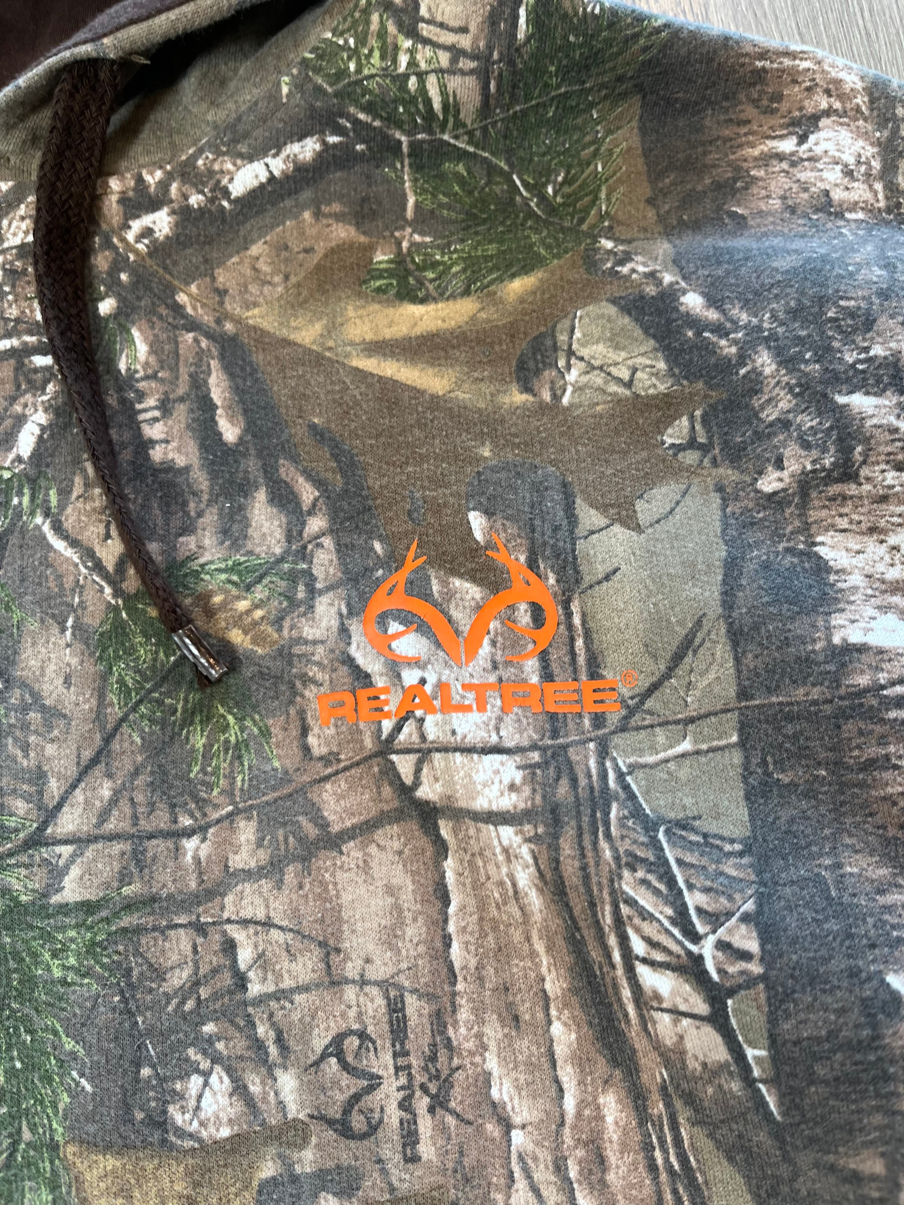 Realtree Camouflage Mini Logo Hoodie L