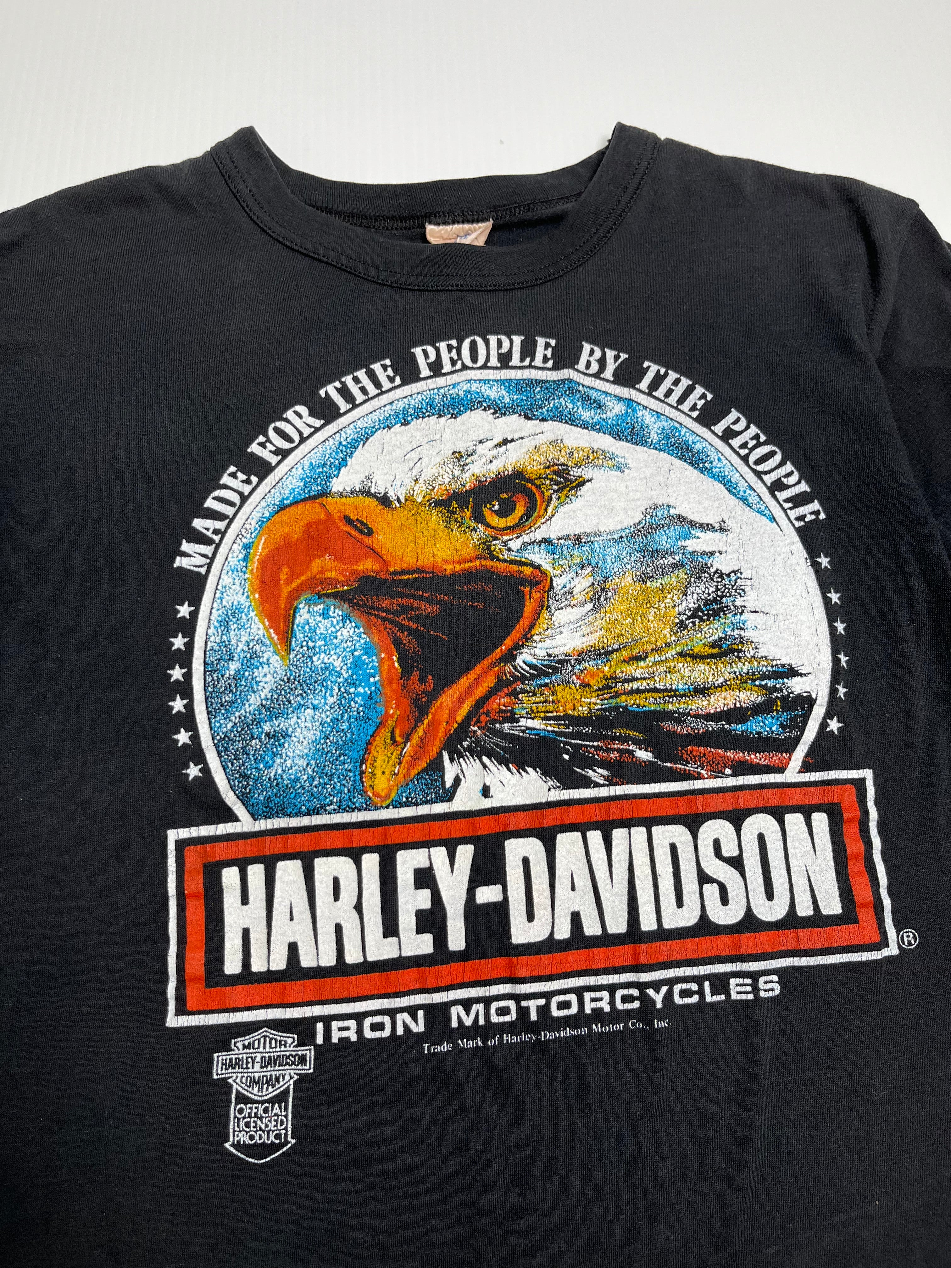 80s Harley Davidson For The People Eagle Tee M/L