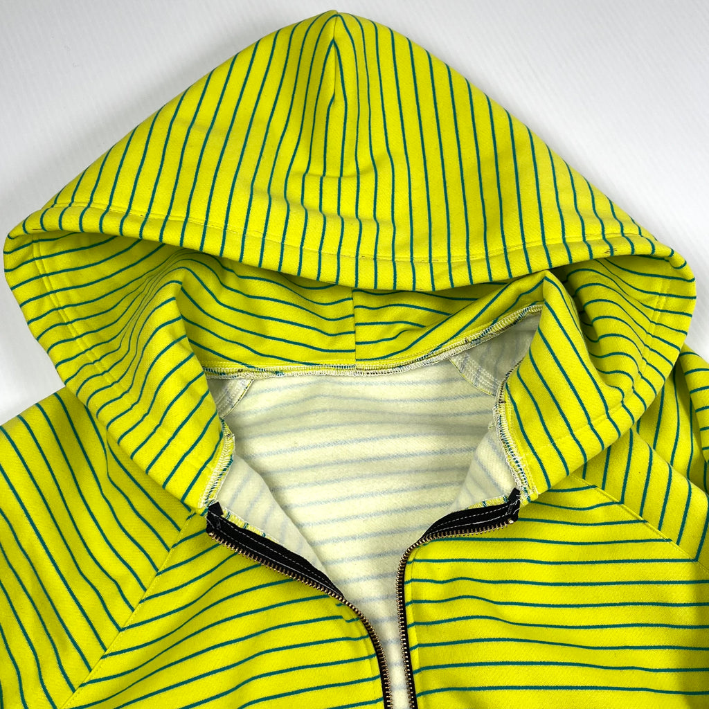 Rework Striped Double Zip Hoodie L