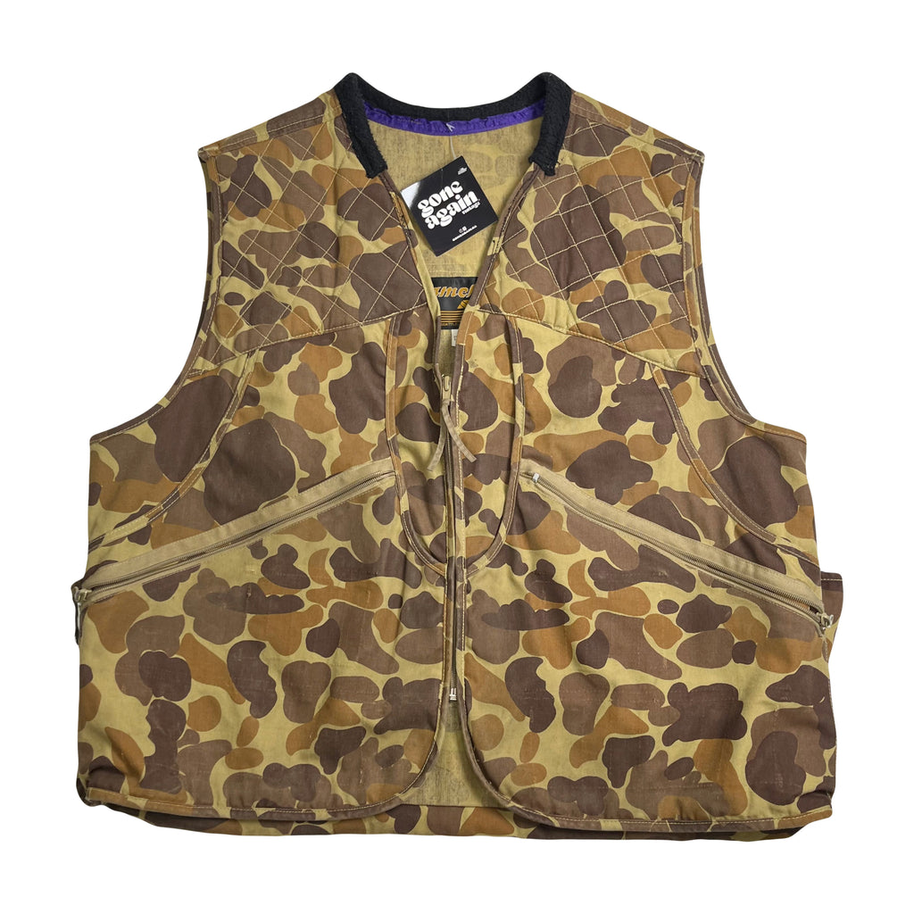 Vintage GameHide Duck Camo Canvas Utility Vest L