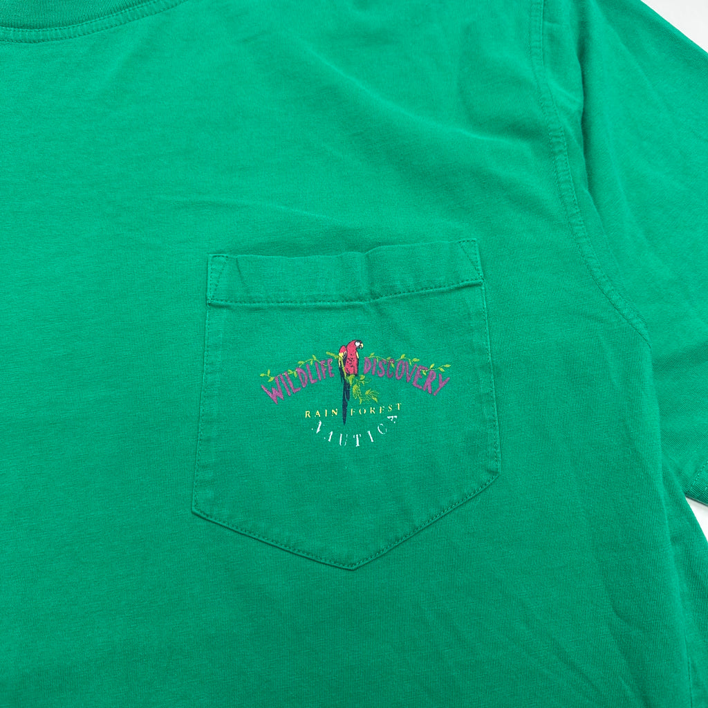 Vintage Nautica Wildlife Discovery Rainforest Tee Cropped XL