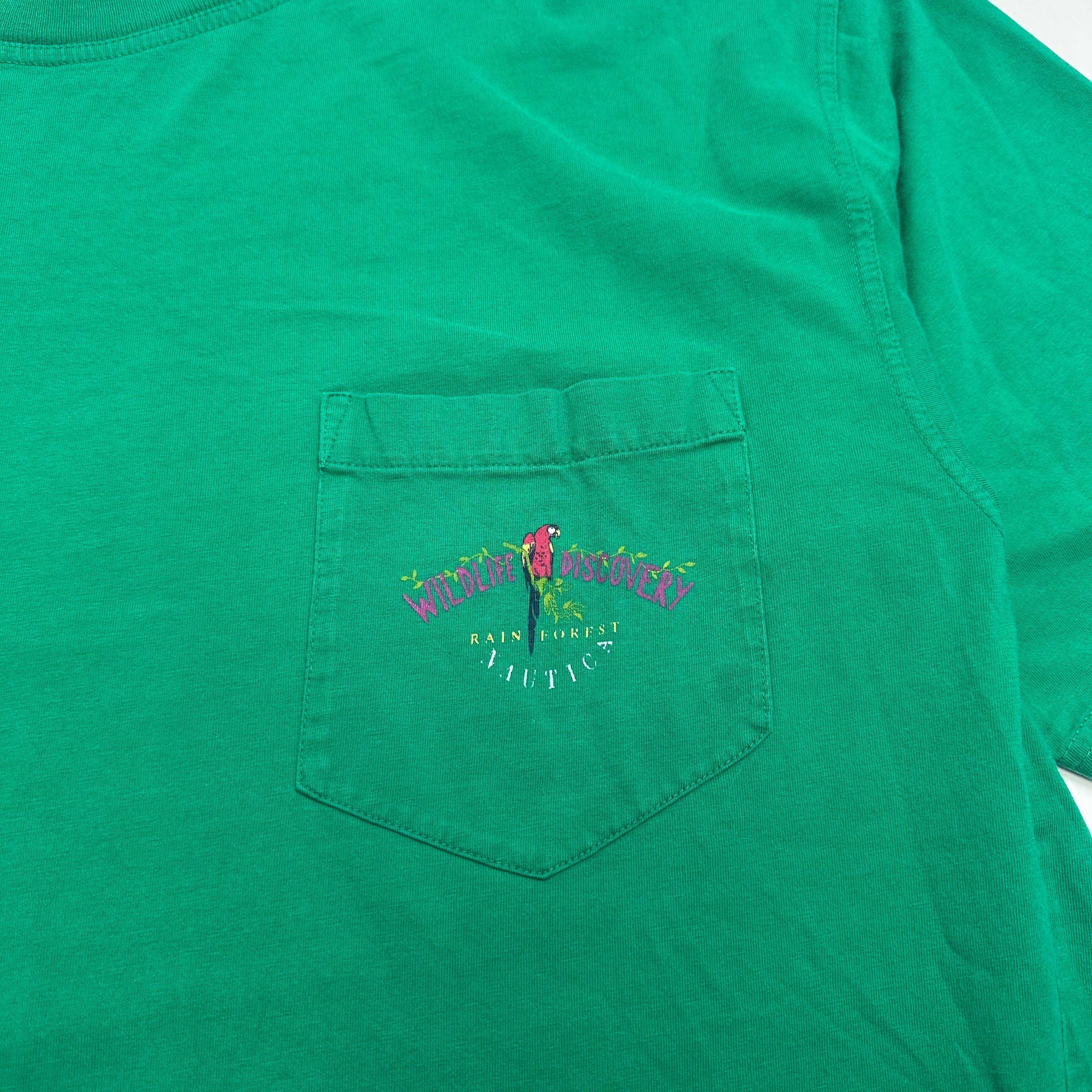 Vintage Nautica Wildlife Discovery Rainforest Tee Cropped XL