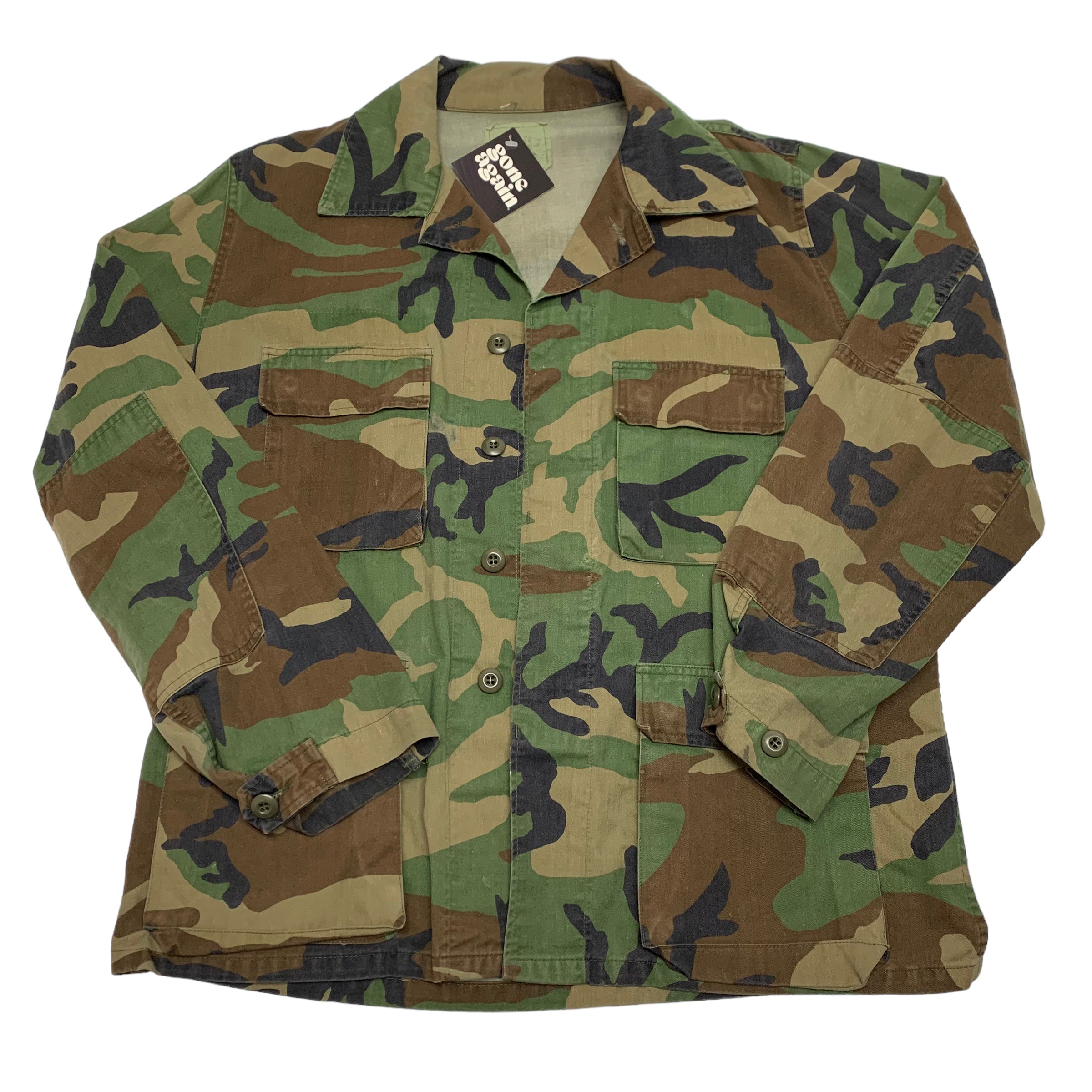 Army Camo Button-up Jacket XL