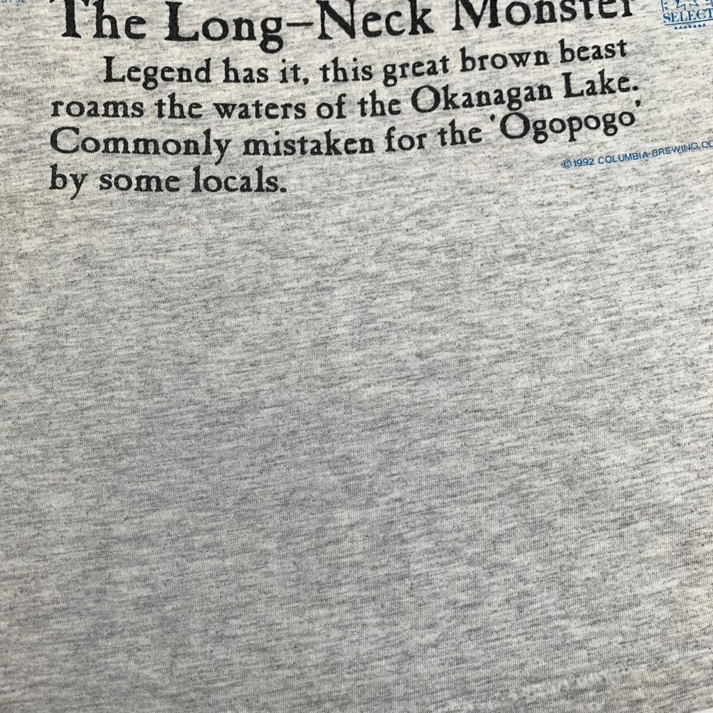 1992 Kokanee Beer Long-Neck Monster Okanagan Tee L