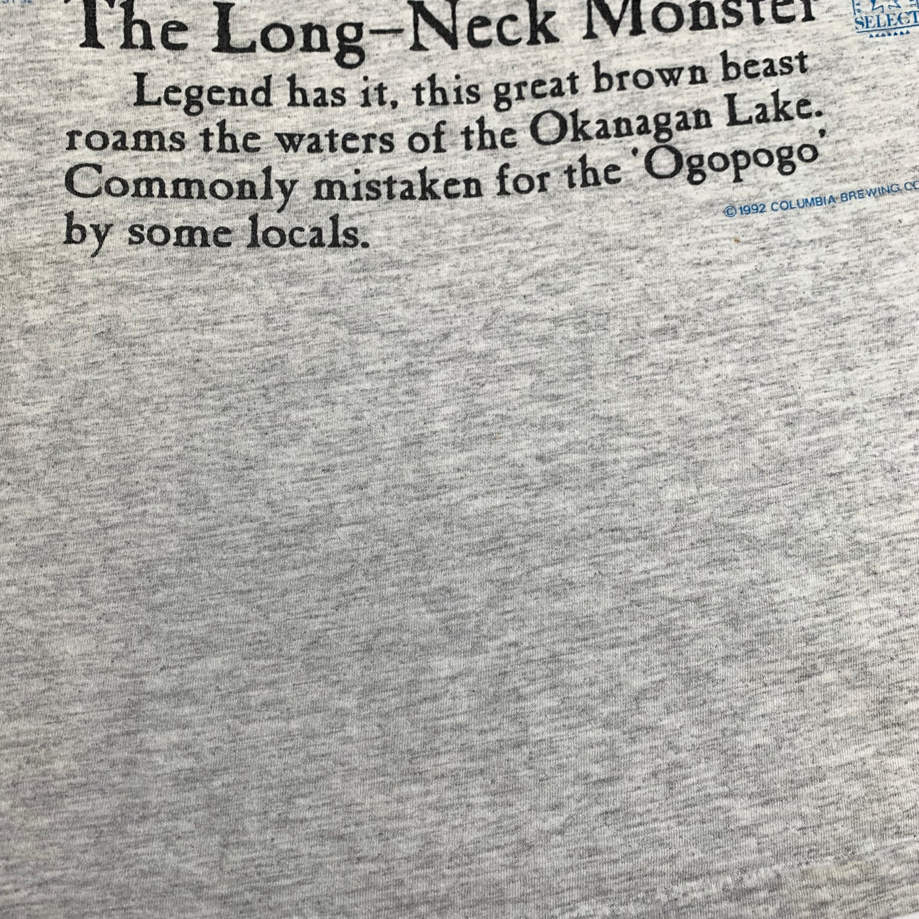 1992 Kokanee Beer Long-Neck Monster Okanagan Tee L
