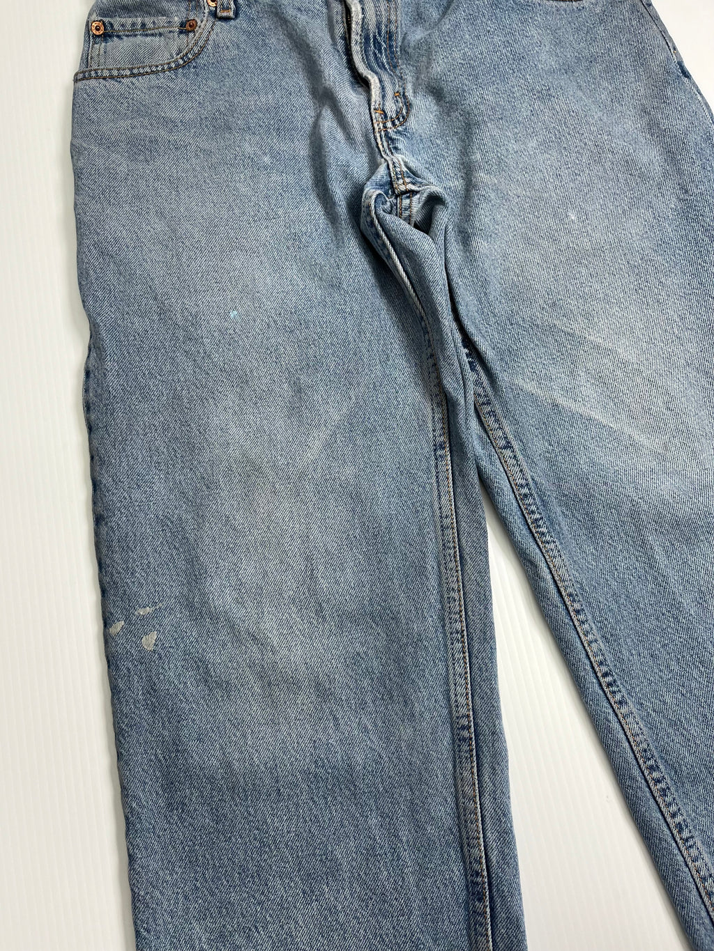 Vintage Wrangler Painted Light Wash Denim 34